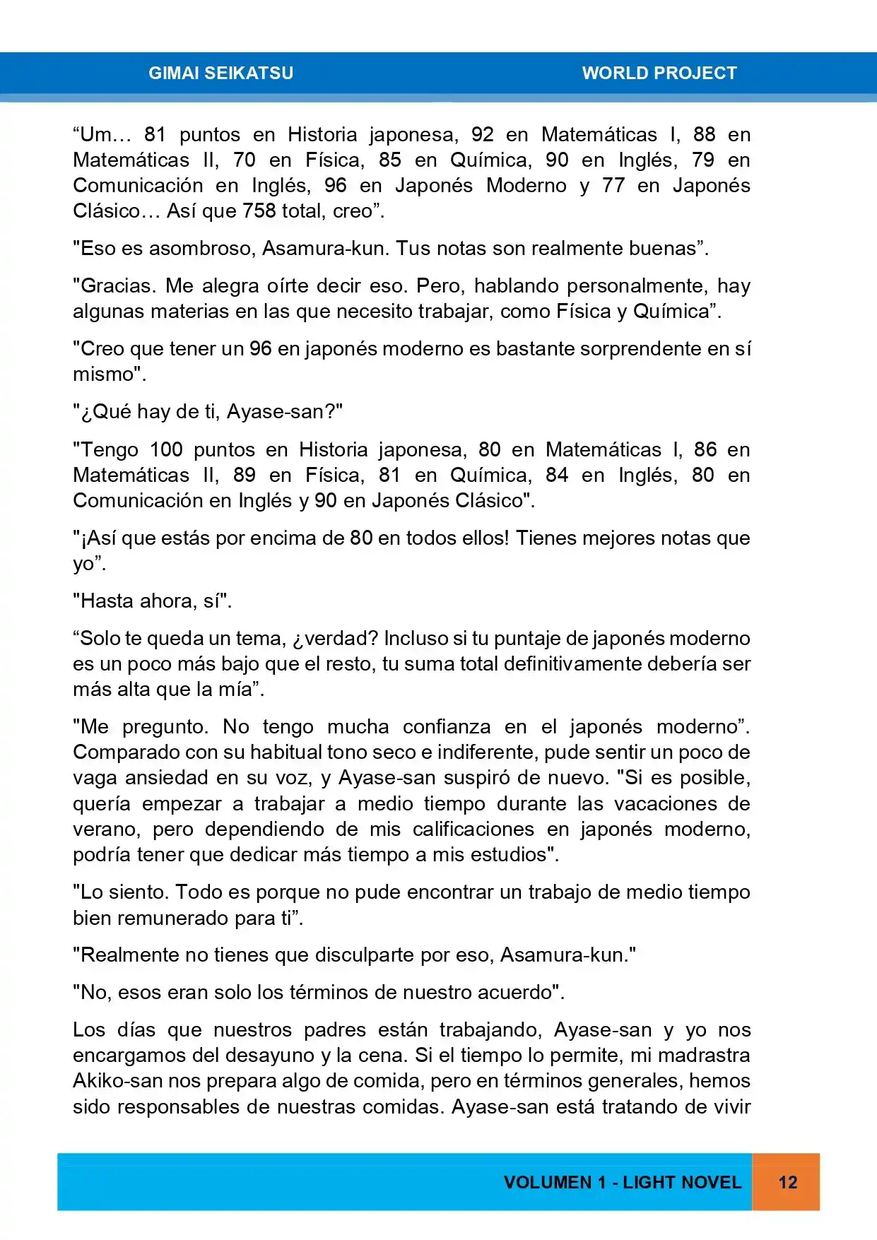 Gimai Seikatsu (Novela) - Capítulo 12 - Página 4 - LectorTMOo