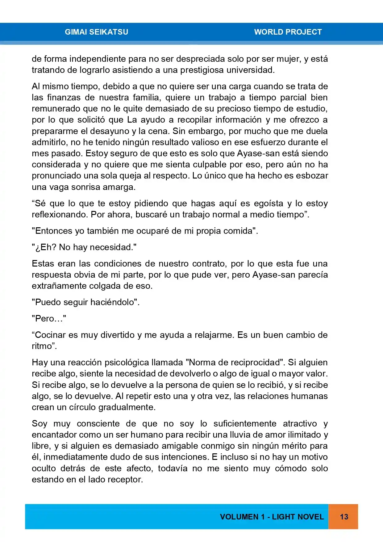 Gimai Seikatsu (Novela) - Capítulo 12 - Página 5 - LectorTMOo