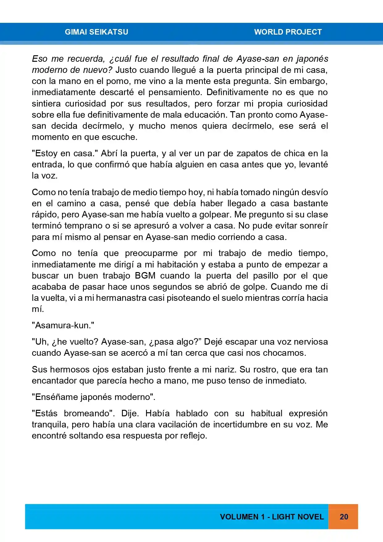 Gimai Seikatsu (Novela) - Capítulo 12 - Página 12 - LectorTMOo