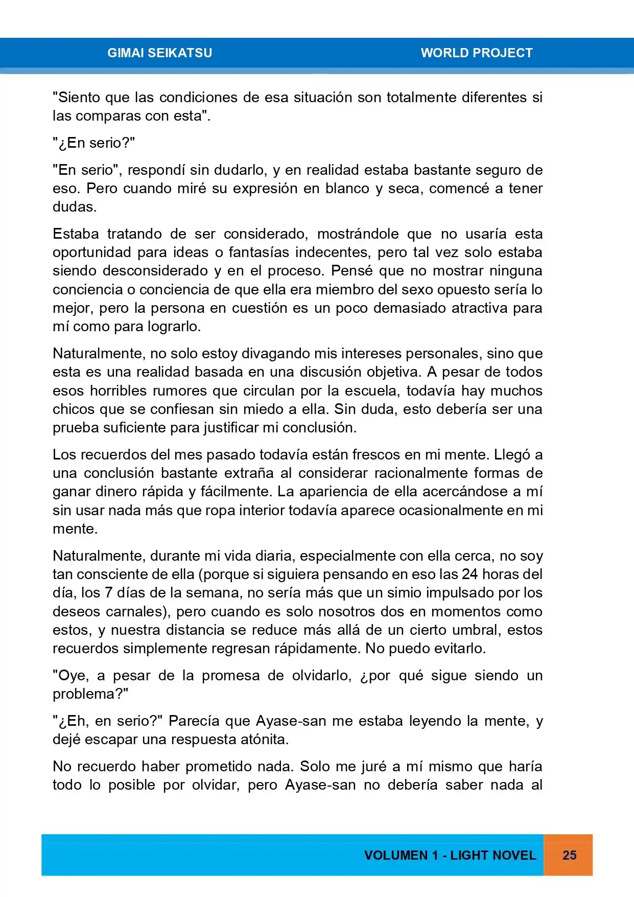 Gimai Seikatsu (Novela) - Capítulo 12 - Página 17 - LectorTMOo