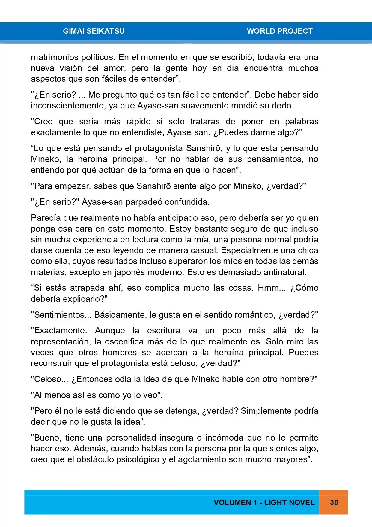 Gimai Seikatsu (Novela) - Capítulo 12 - Página 22 - LectorTMOo