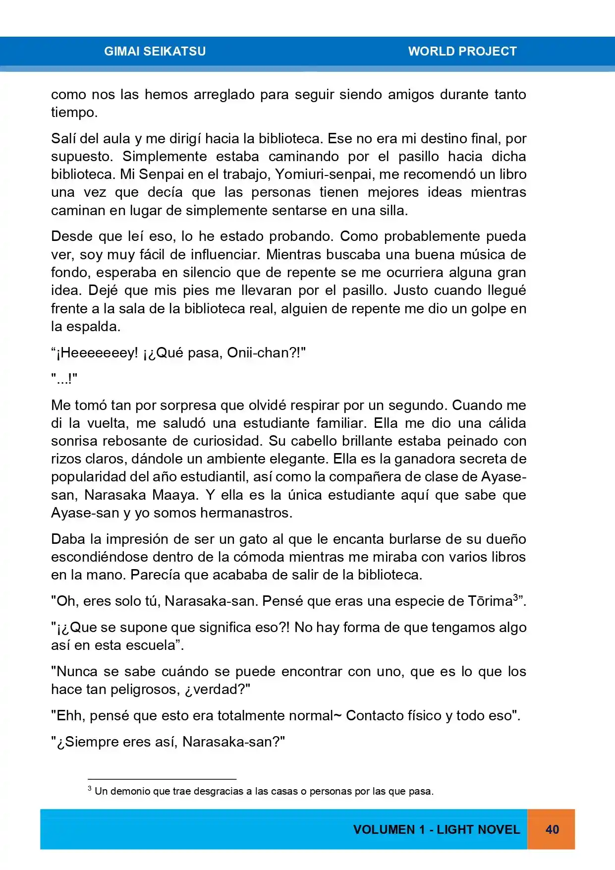 Gimai Seikatsu (Novela) - Capítulo 13 - Página 6 - LectorTMOo