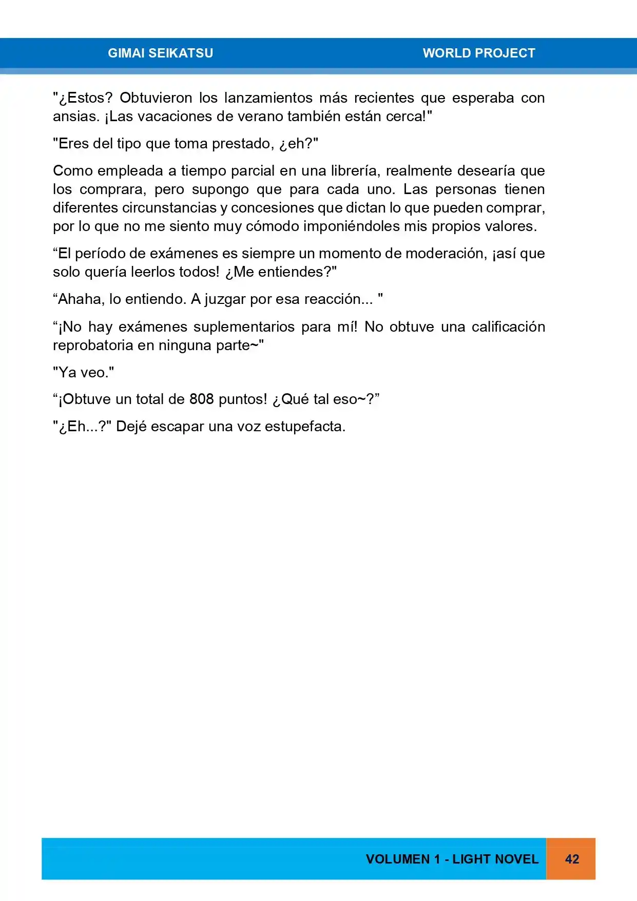Gimai Seikatsu (Novela) - Capítulo 13 - Página 8 - LectorTMOo