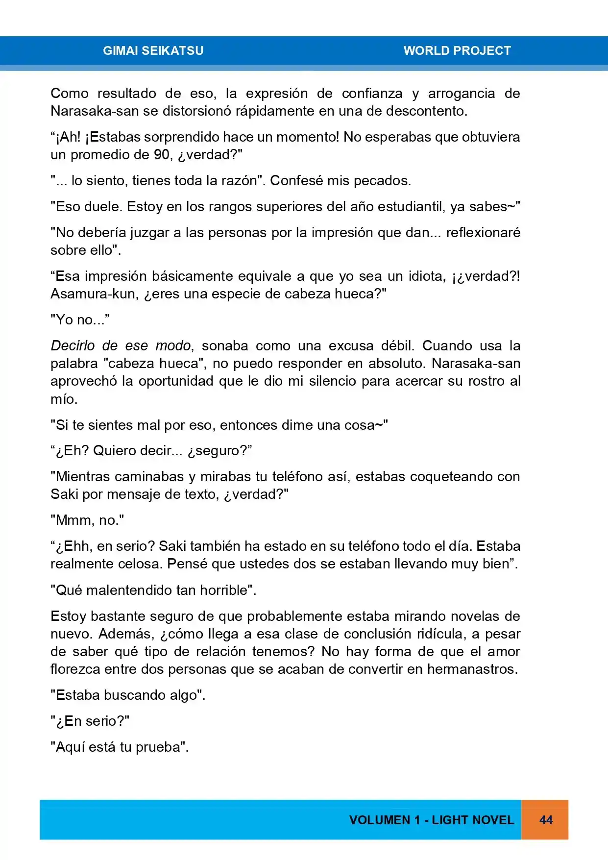 Gimai Seikatsu (Novela) - Capítulo 13 - Página 10 - LectorTMOo