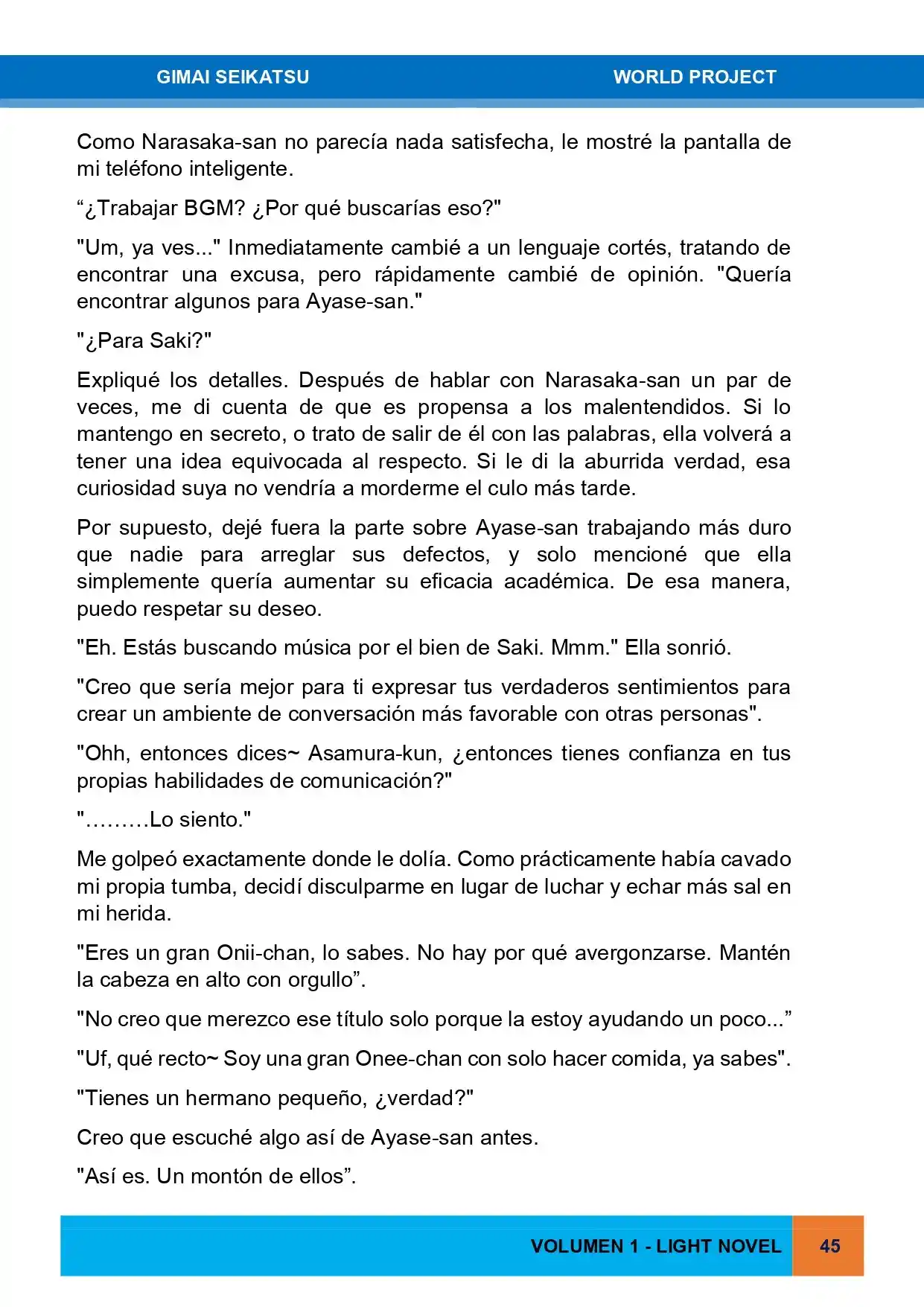 Gimai Seikatsu (Novela) - Capítulo 13 - Página 11 - LectorTMOo
