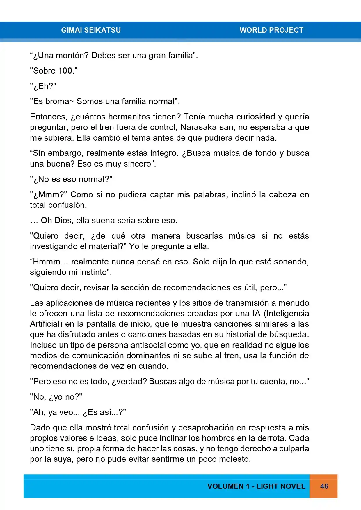 Gimai Seikatsu (Novela) - Capítulo 13 - Página 12 - LectorTMOo