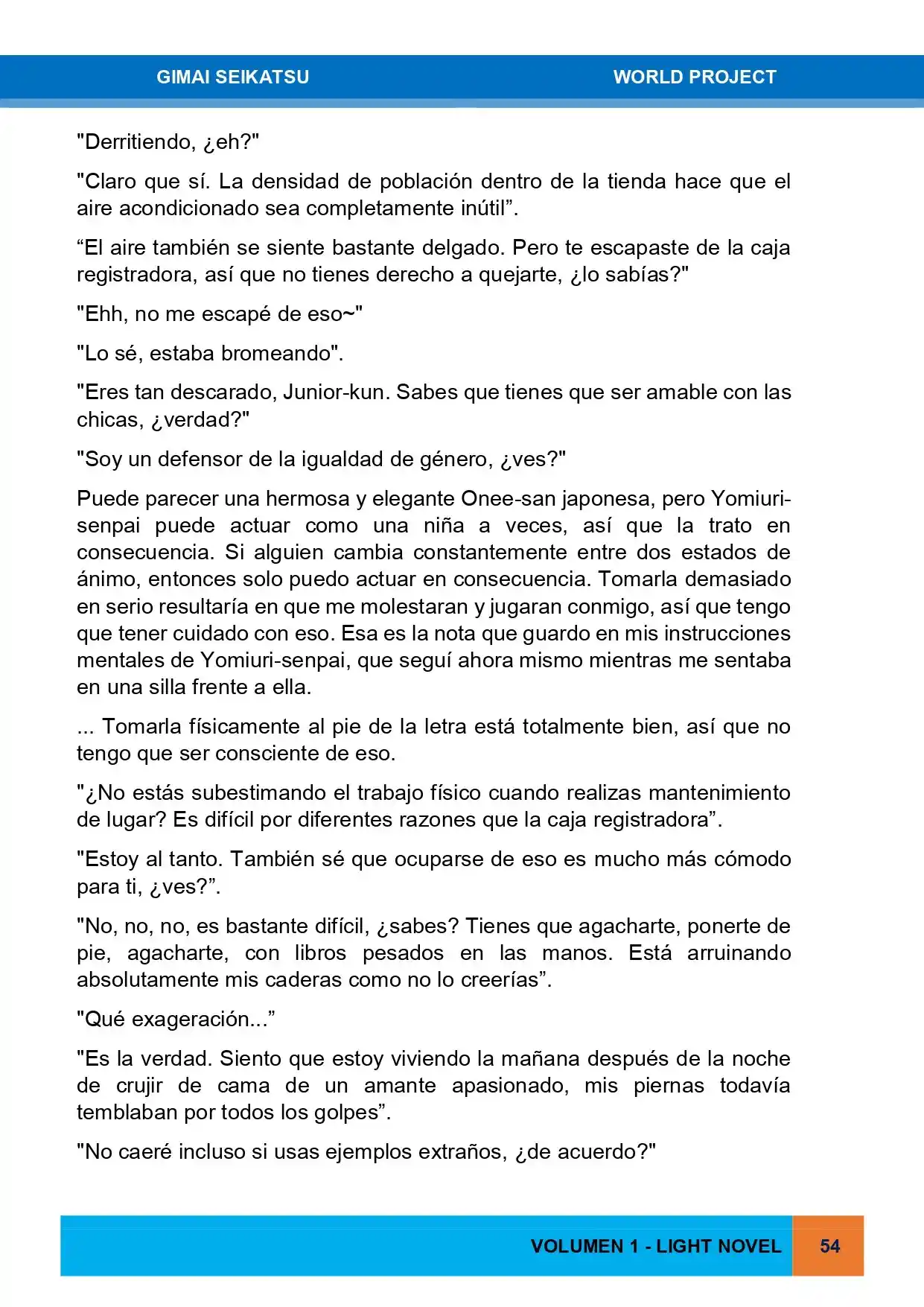 Gimai Seikatsu (Novela) - Capítulo 13 - Página 20 - LectorTMOo