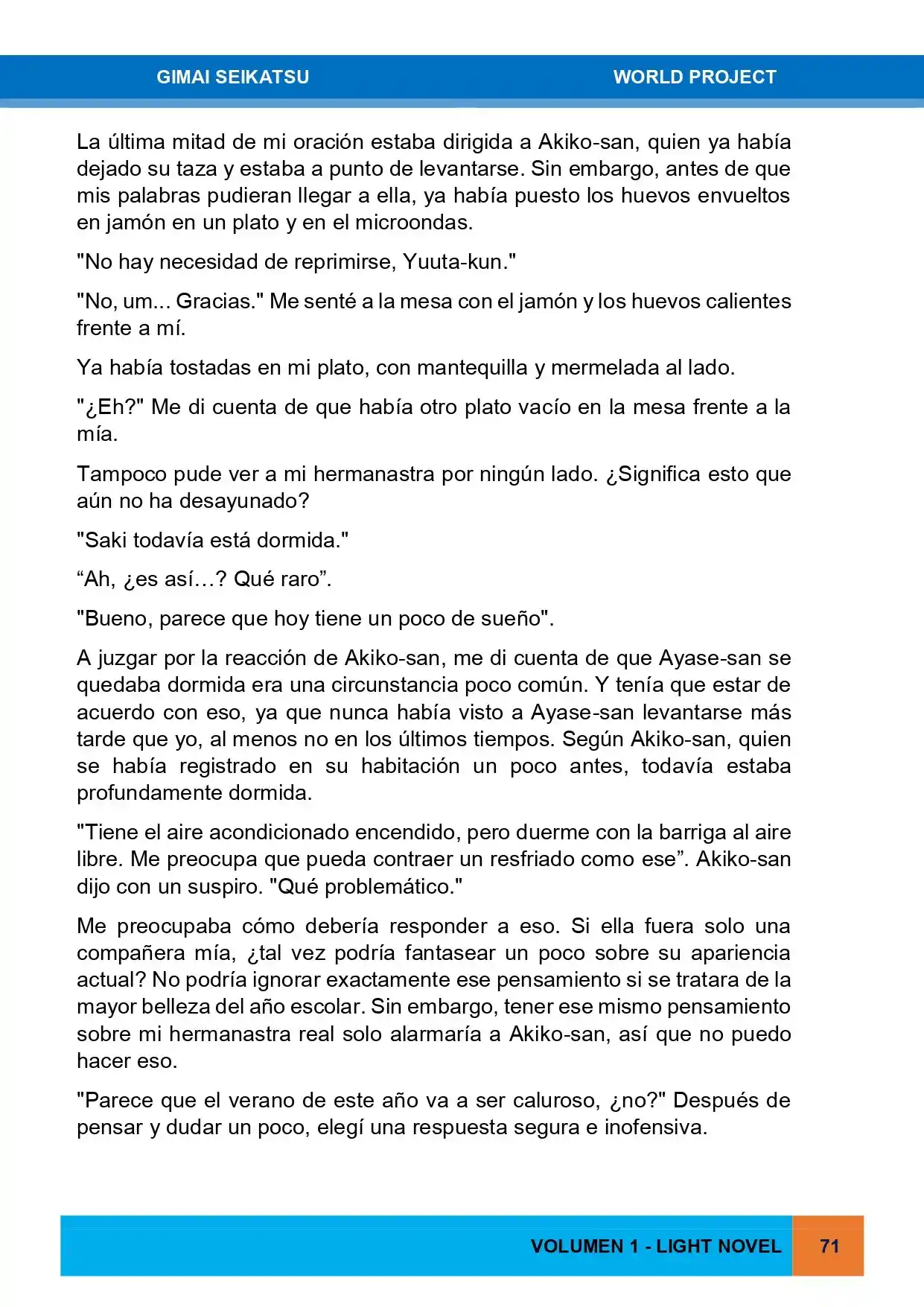 Gimai Seikatsu (Novela) - Capítulo 14 - Página 3 - LectorTMOo