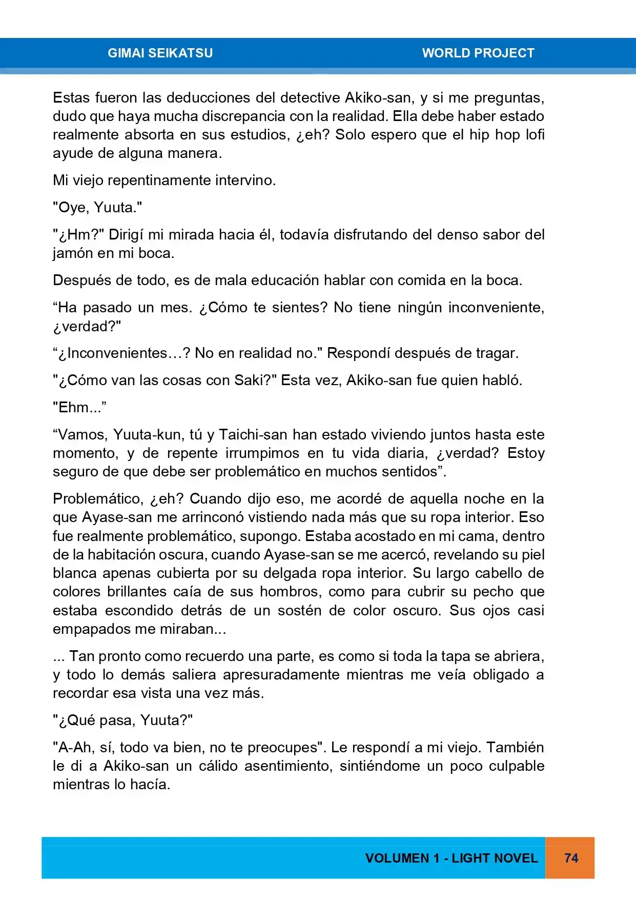Gimai Seikatsu (Novela) - Capítulo 14 - Página 6 - LectorTMOo