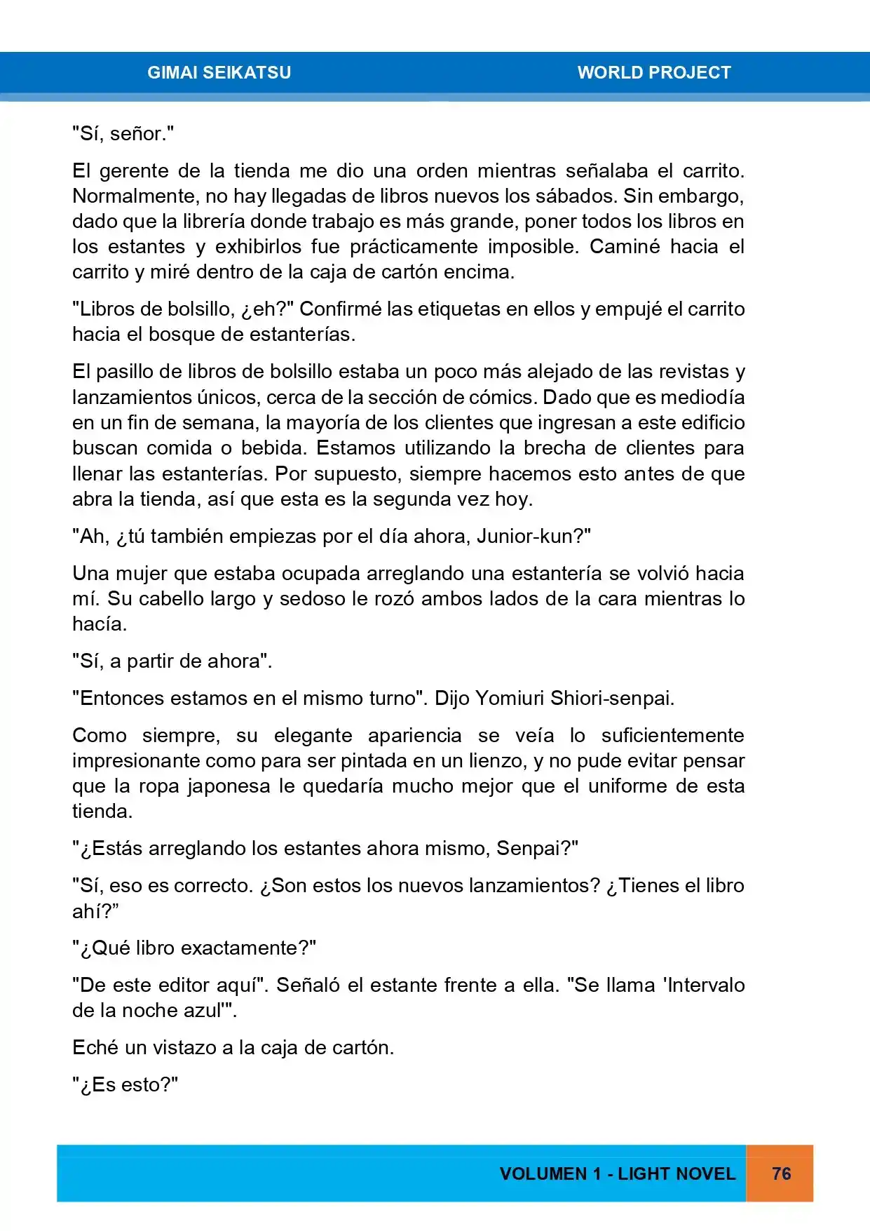 Gimai Seikatsu (Novela) - Capítulo 14 - Página 8 - LectorTMOo
