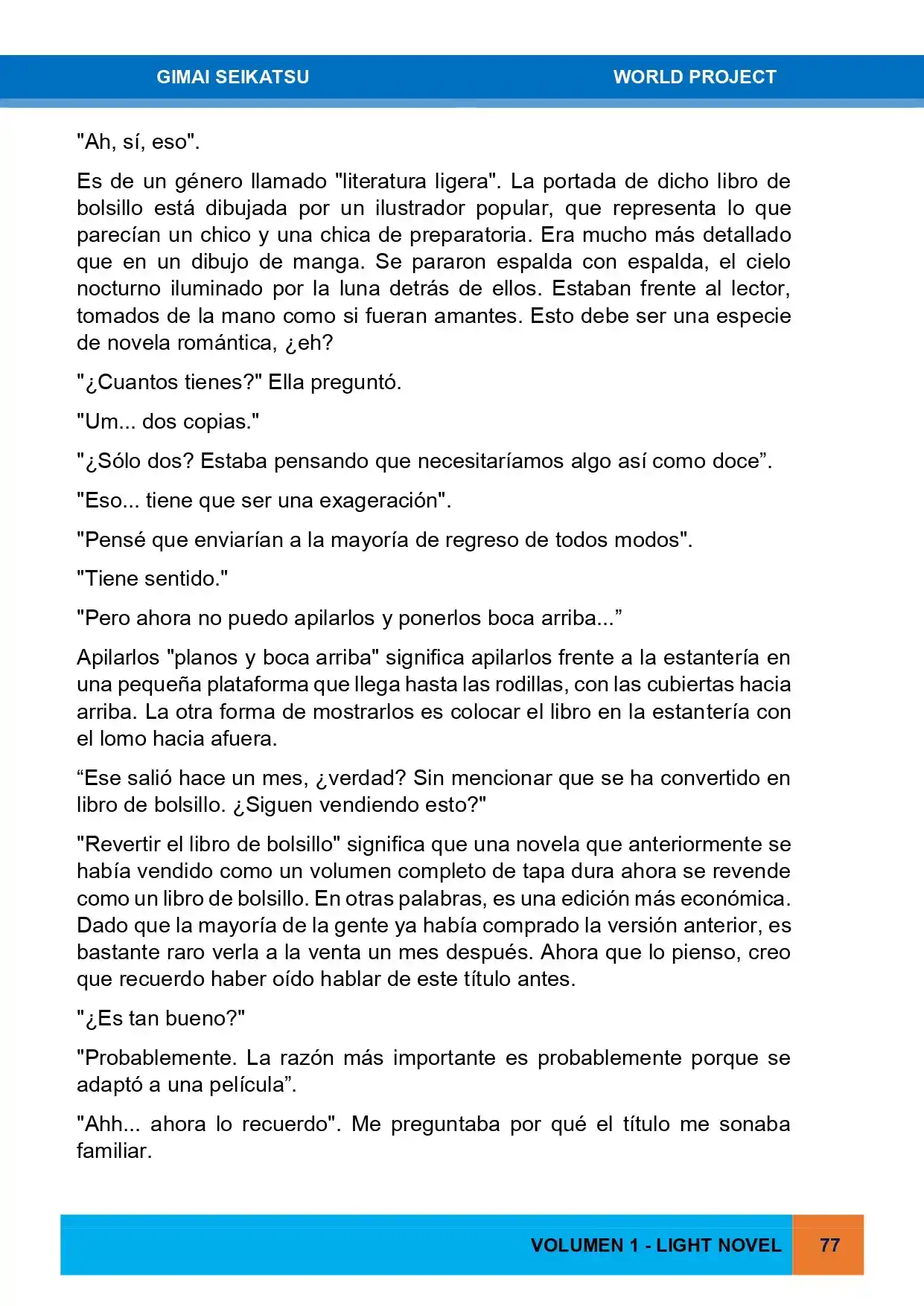 Gimai Seikatsu (Novela) - Capítulo 14 - Página 9 - LectorTMOo