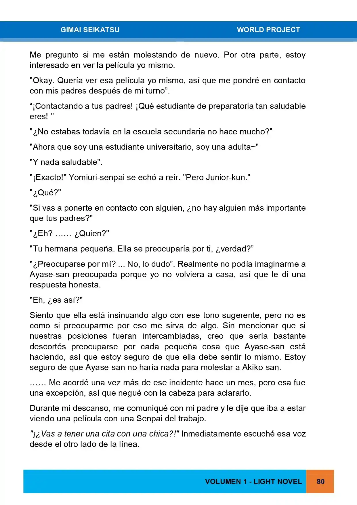 Gimai Seikatsu (Novela) - Capítulo 14 - Página 12 - LectorTMOo