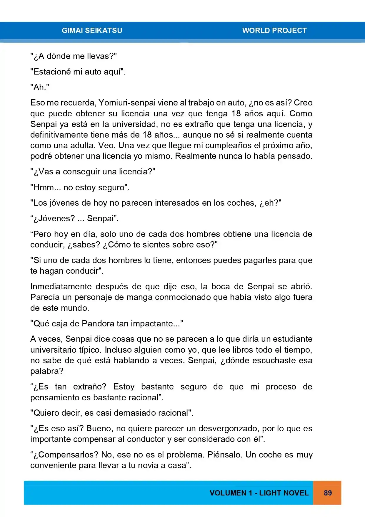 Gimai Seikatsu (Novela) - Capítulo 14 - Página 21 - LectorTMOo