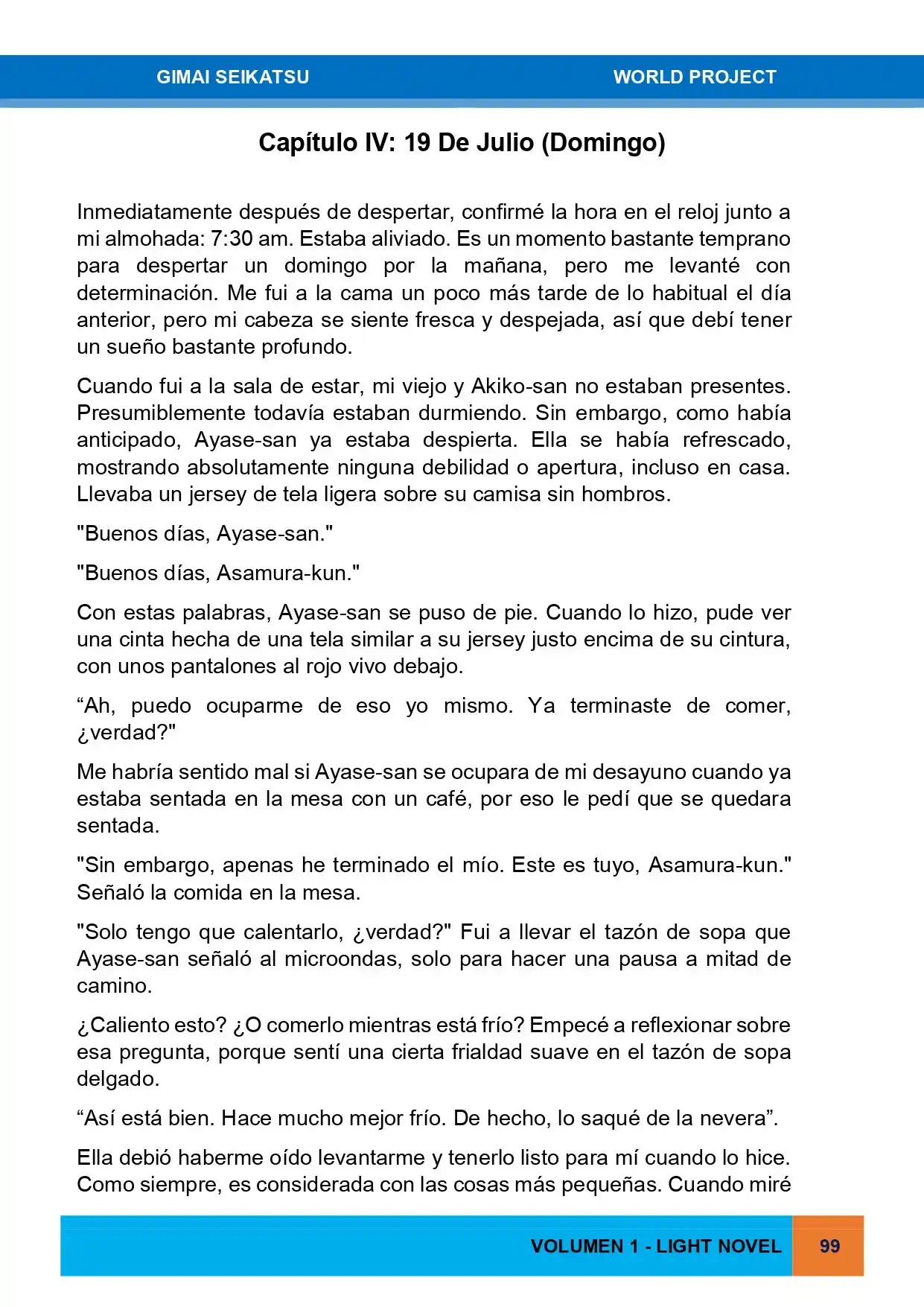 Gimai Seikatsu (Novela) - Capítulo 15 - Página 1 - LectorTMOo