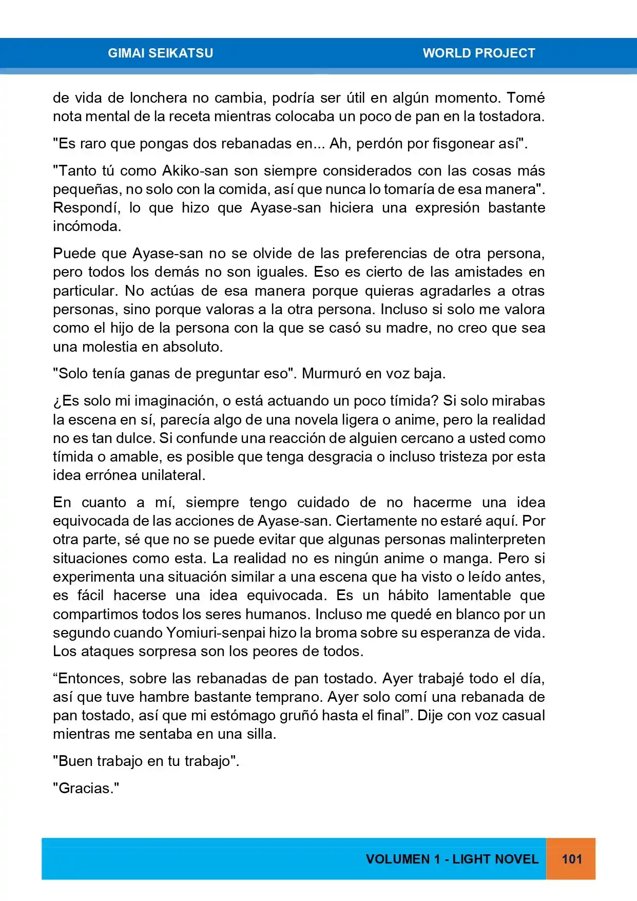 Gimai Seikatsu (Novela) - Capítulo 15 - Página 3 - LectorTMOo
