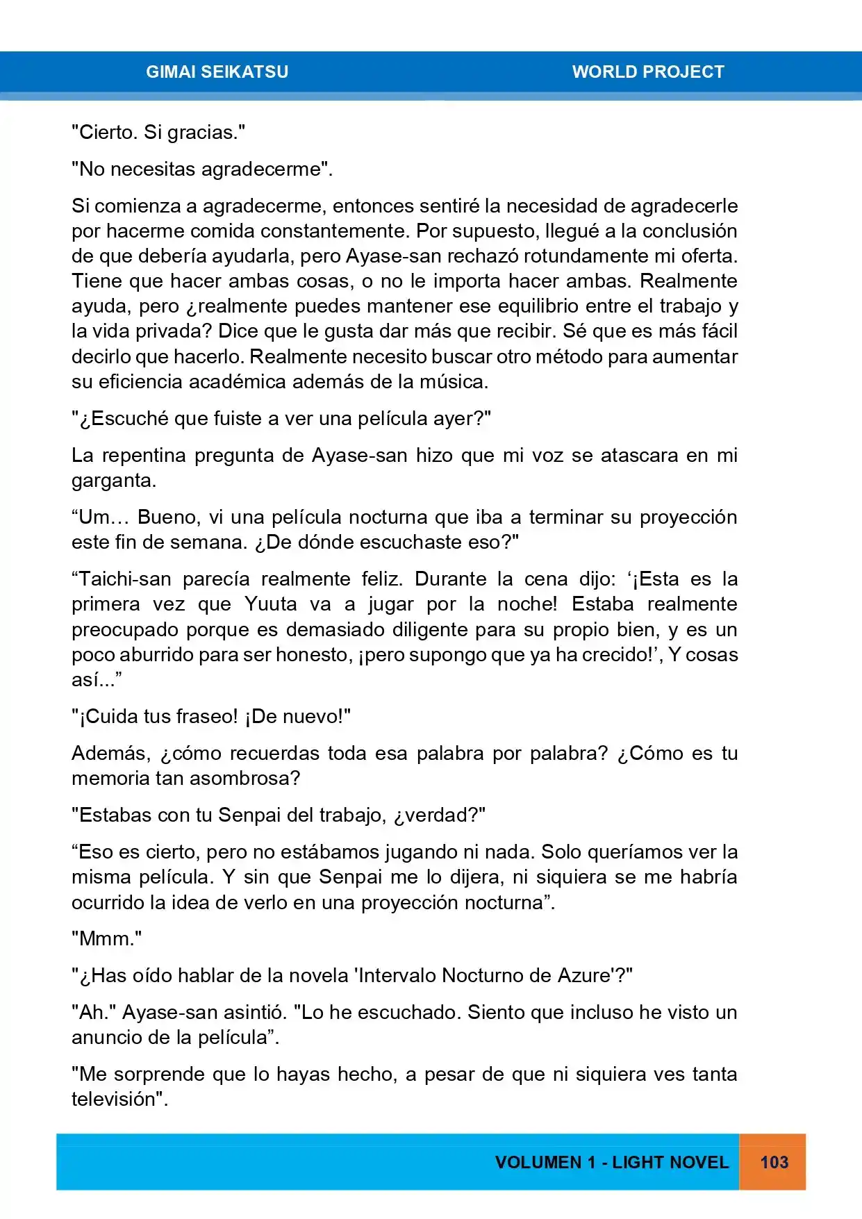 Gimai Seikatsu (Novela) - Capítulo 15 - Página 5 - LectorTMOo