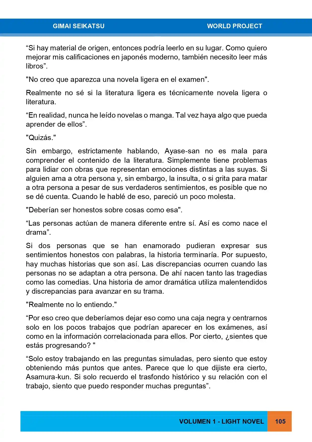 Gimai Seikatsu (Novela) - Capítulo 15 - Página 7 - LectorTMOo