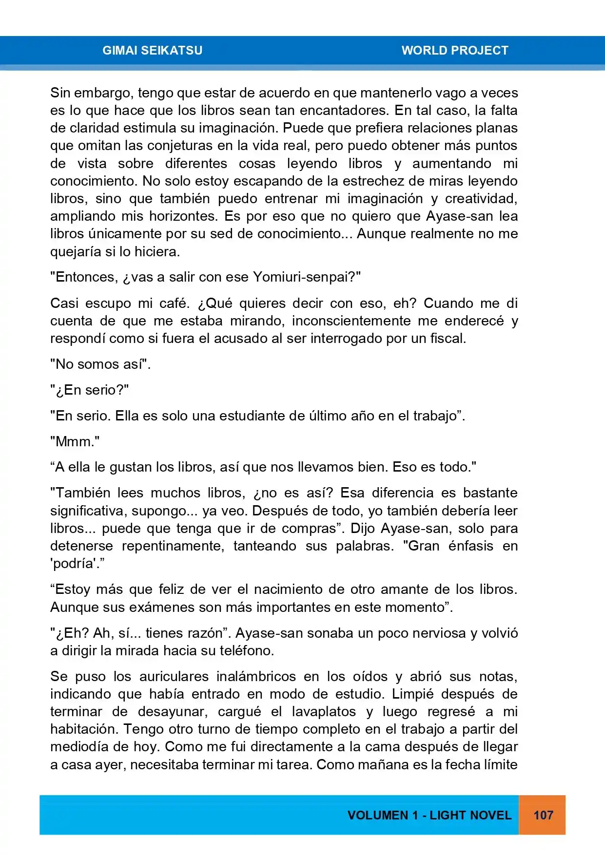 Gimai Seikatsu (Novela) - Capítulo 15 - Página 9 - LectorTMOo