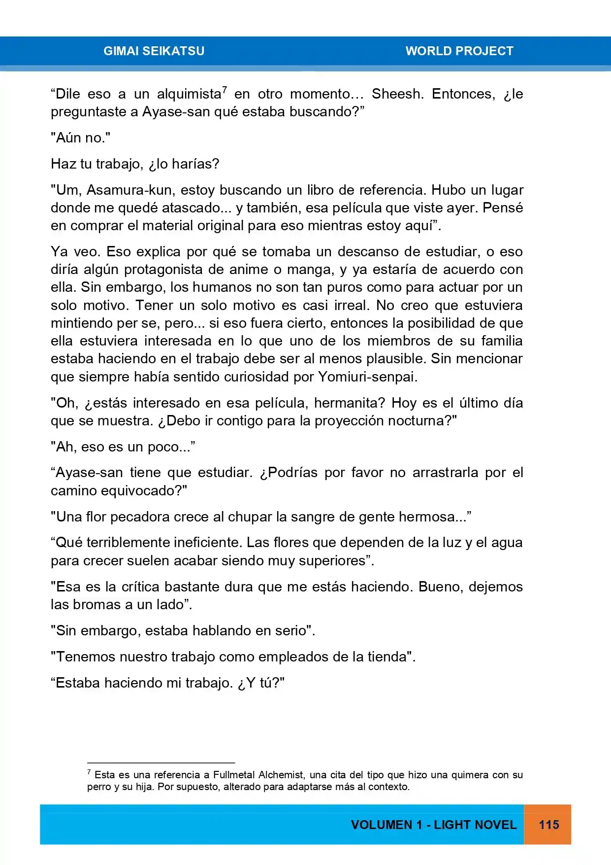 Gimai Seikatsu (Novela) - Capítulo 15 - Página 17 - LectorTMOo