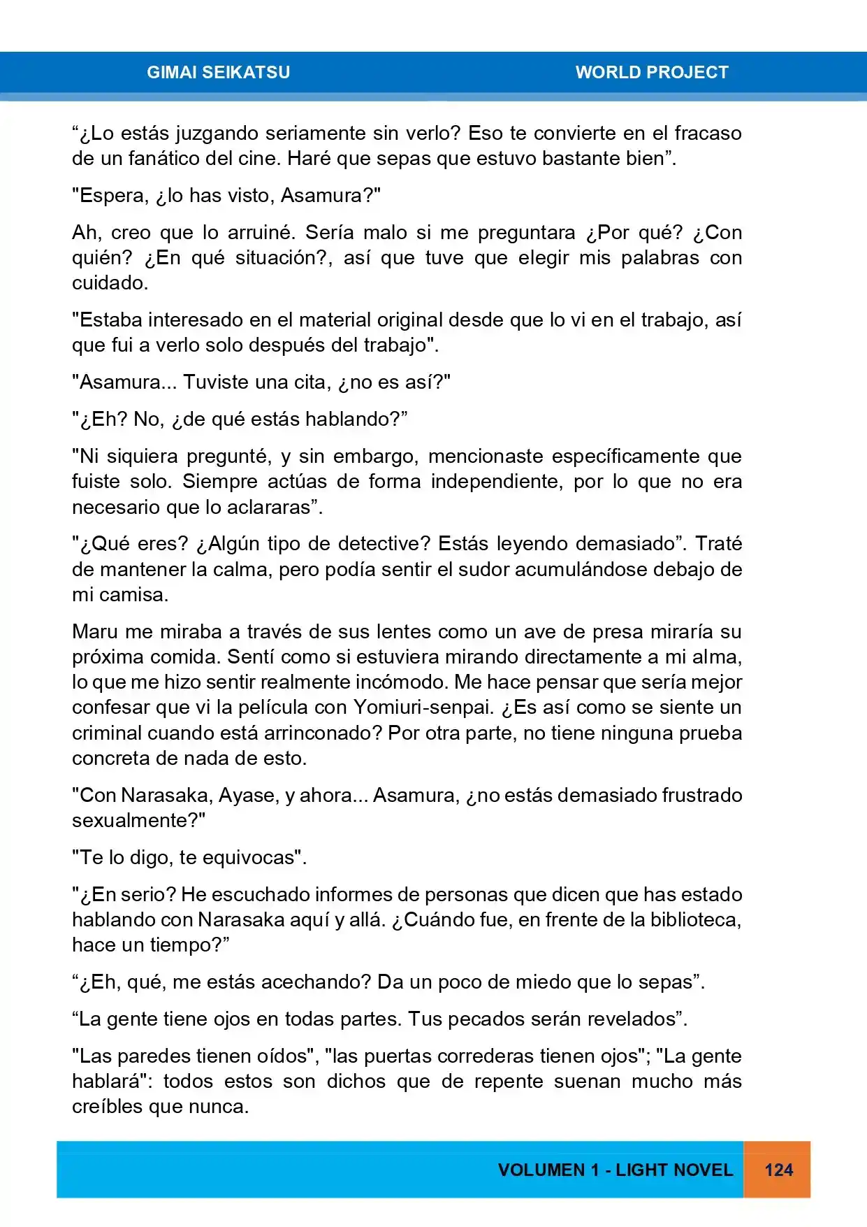 Gimai Seikatsu (Novela) - Capítulo 16 - Página 3 - LectorTMOo