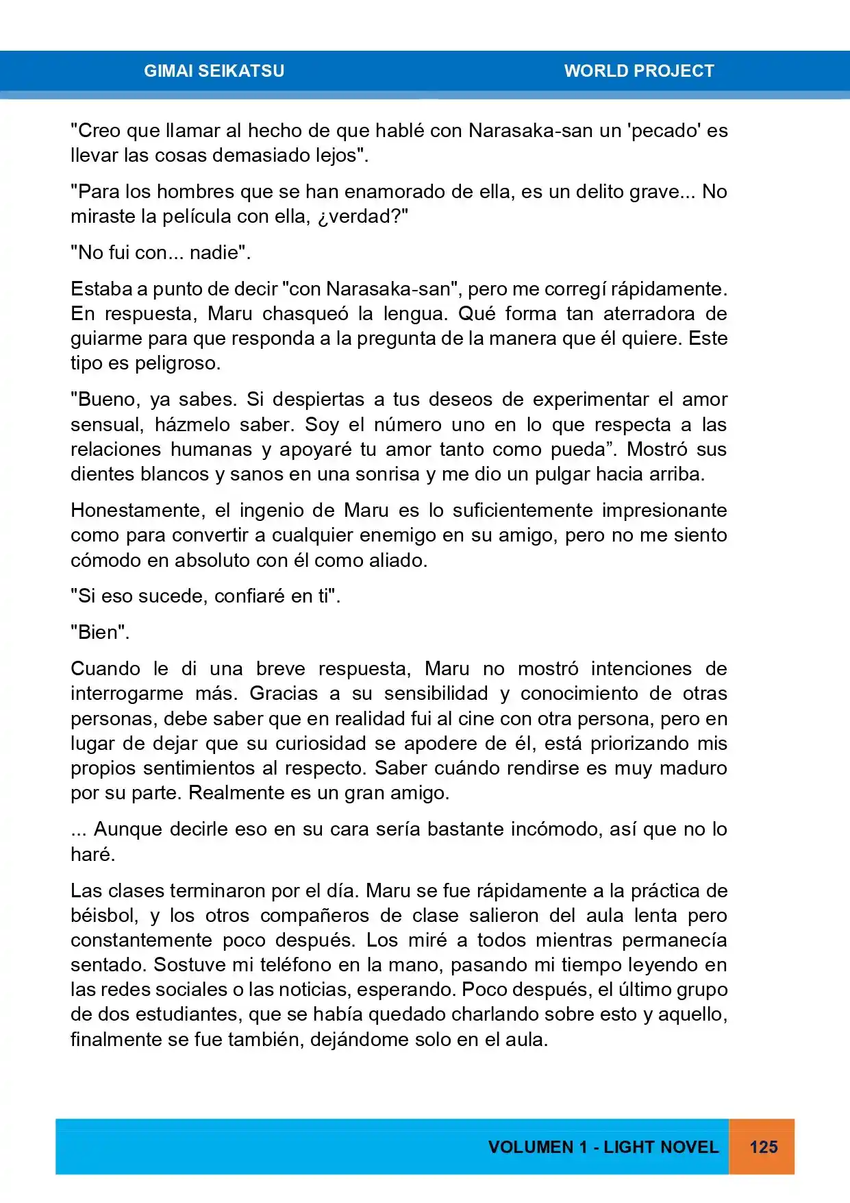 Gimai Seikatsu (Novela) - Capítulo 16 - Página 4 - LectorTMOo