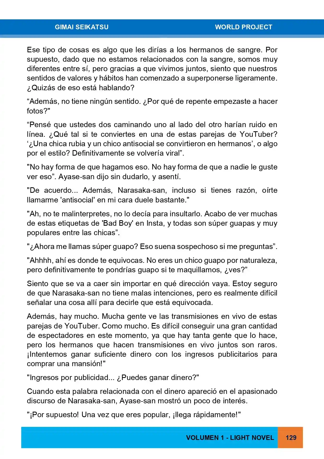 Gimai Seikatsu (Novela) - Capítulo 16 - Página 8 - LectorTMOo