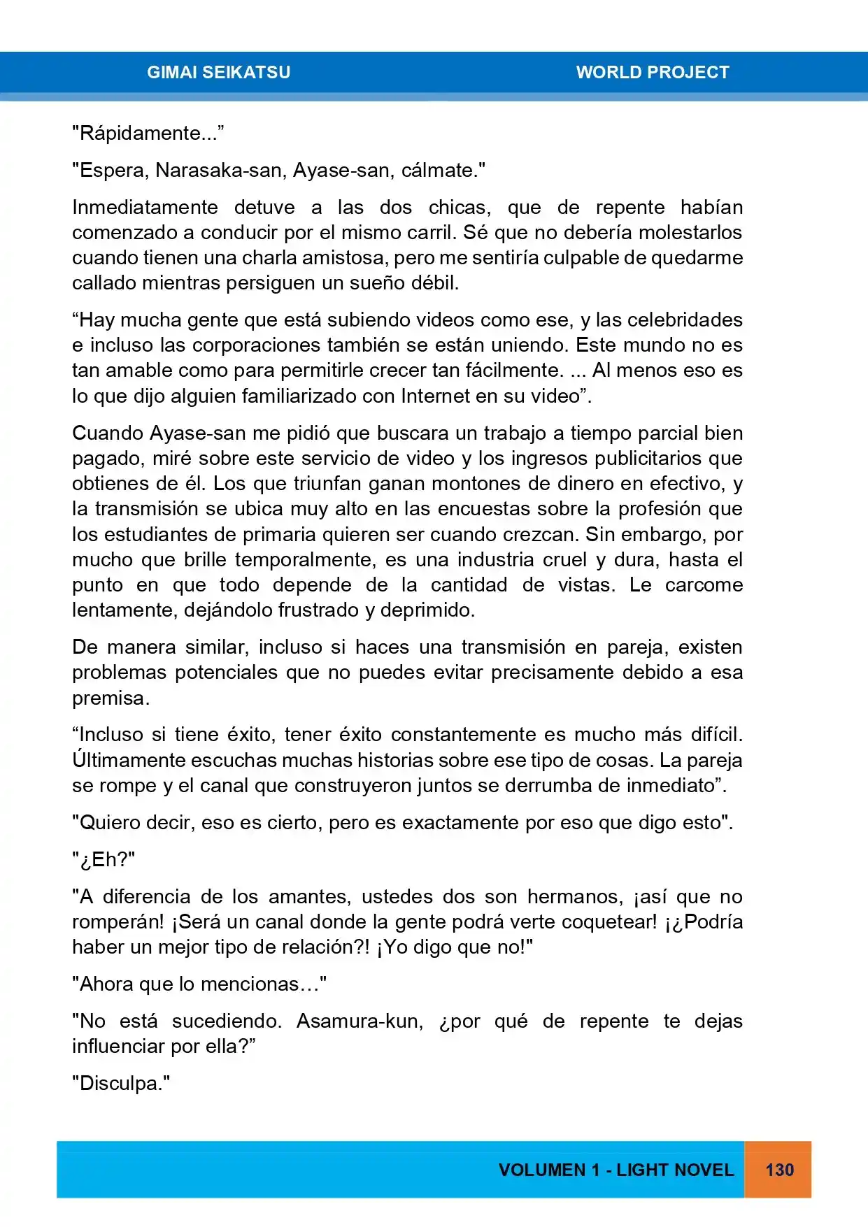 Gimai Seikatsu (Novela) - Capítulo 16 - Página 9 - LectorTMOo