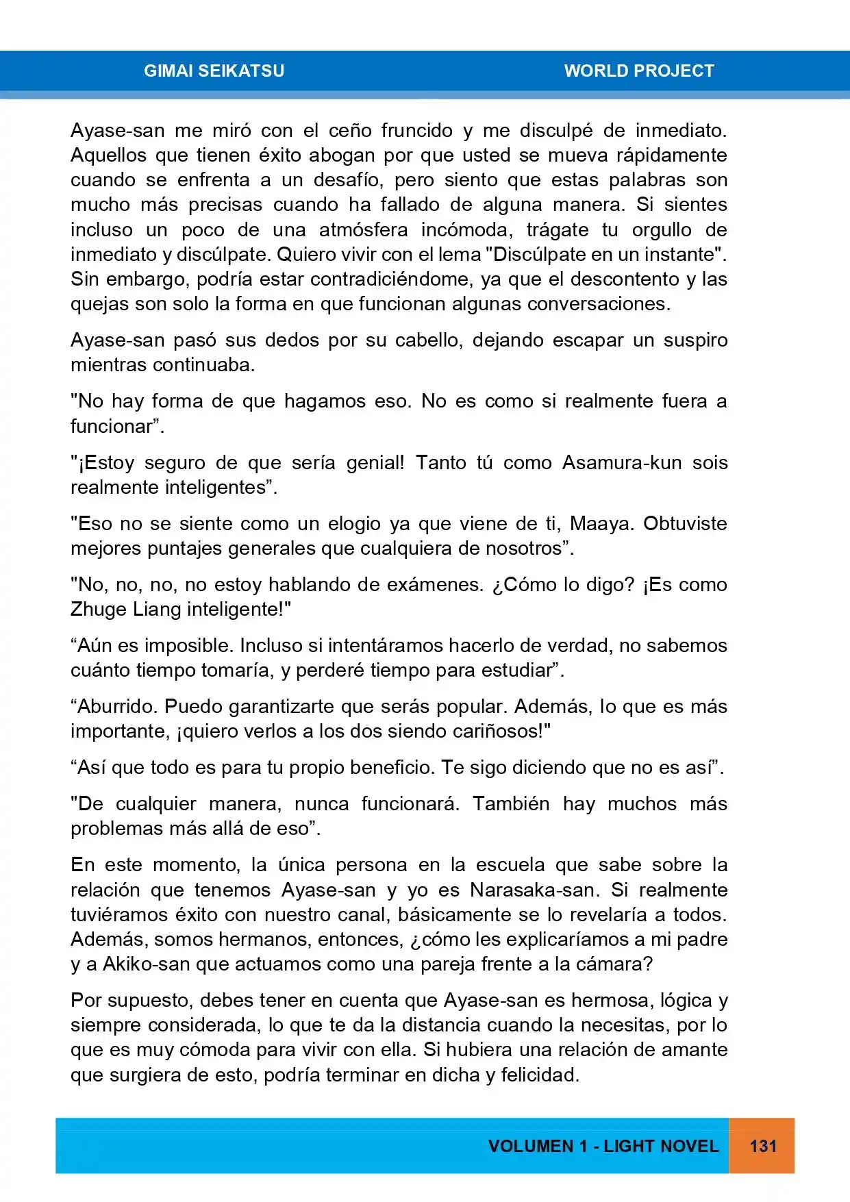 Gimai Seikatsu (Novela) - Capítulo 16 - Página 10 - LectorTMOo