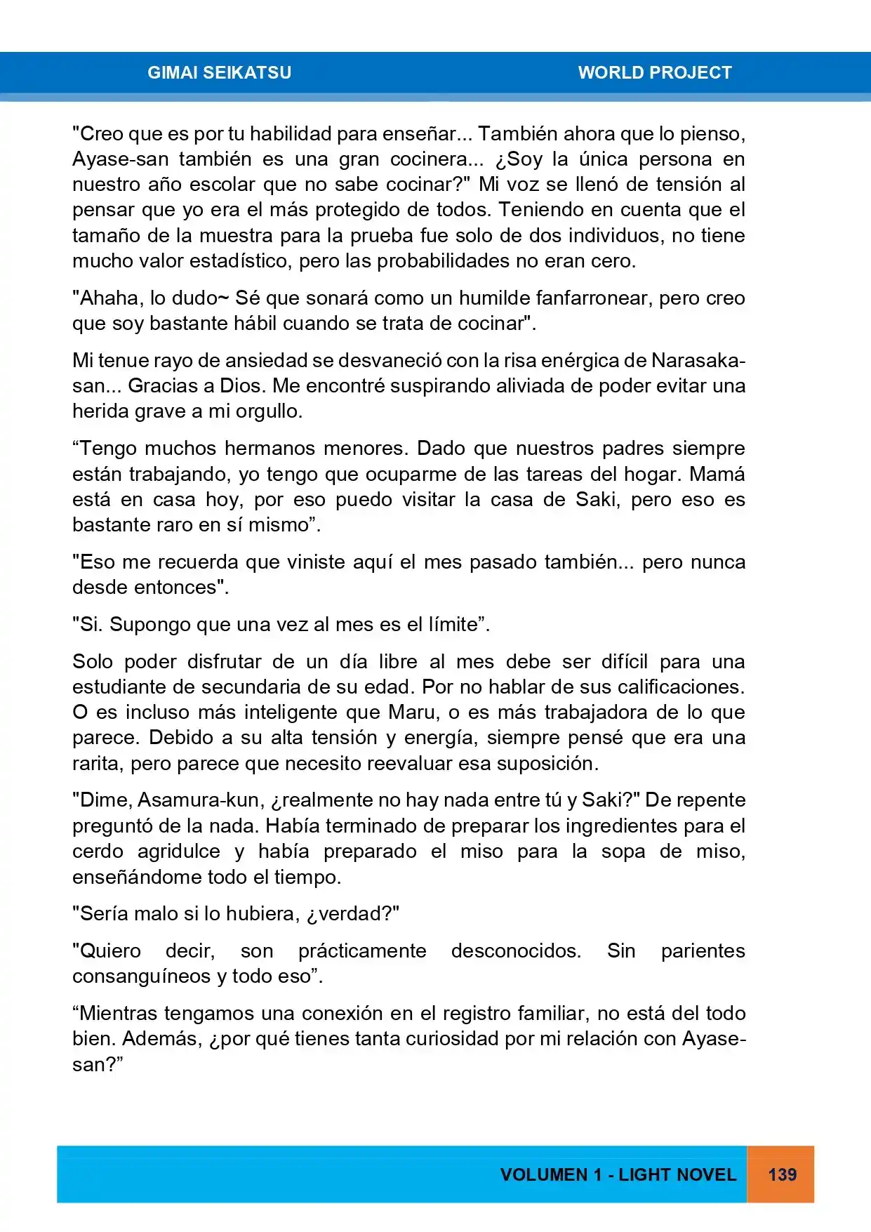 Gimai Seikatsu (Novela) - Capítulo 16 - Página 18 - LectorTMOo