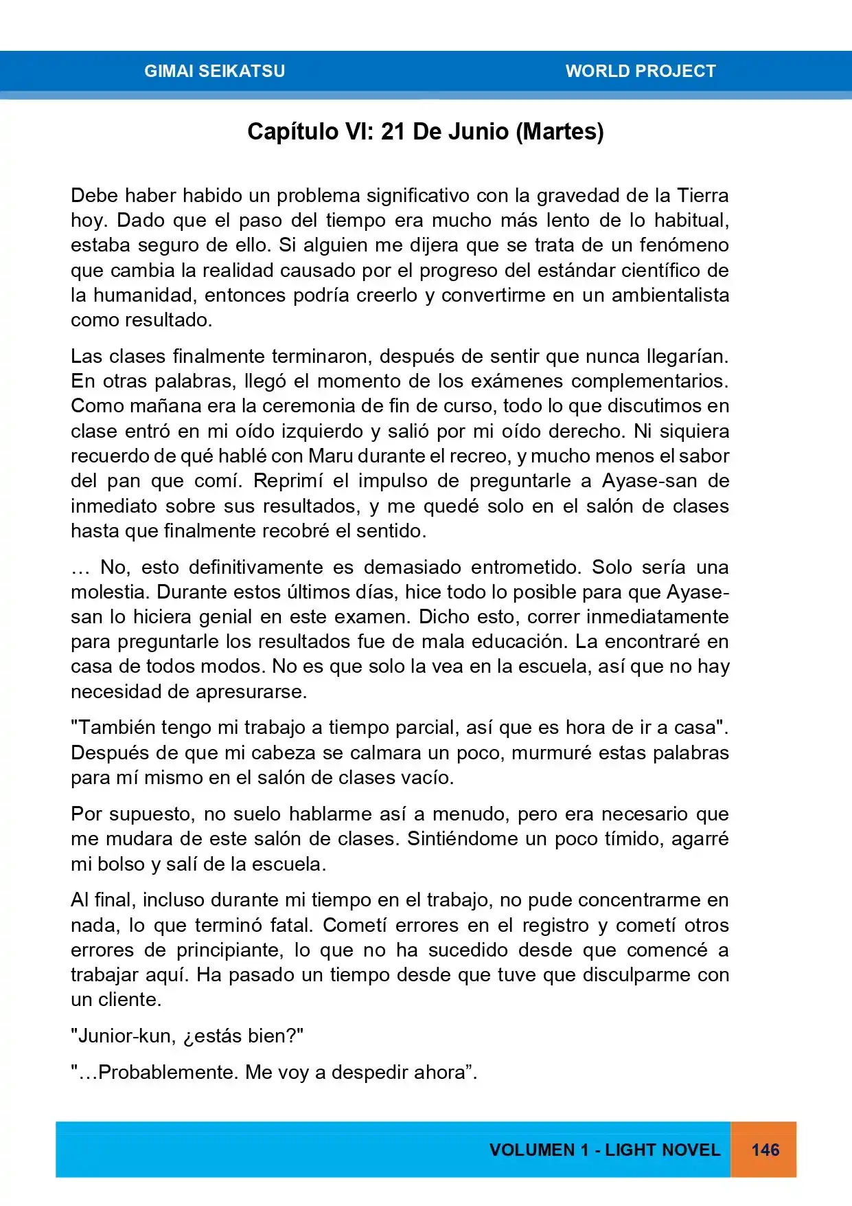 Gimai Seikatsu (Novela) - Capítulo 17 - Página 1 - LectorTMOo