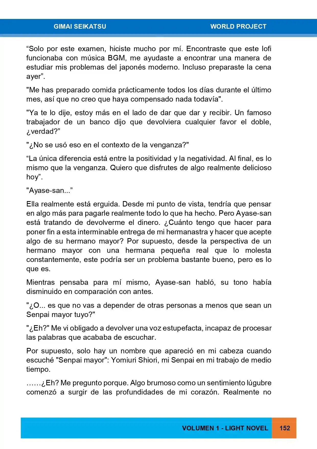 Gimai Seikatsu (Novela) - Capítulo 17 - Página 7 - LectorTMOo