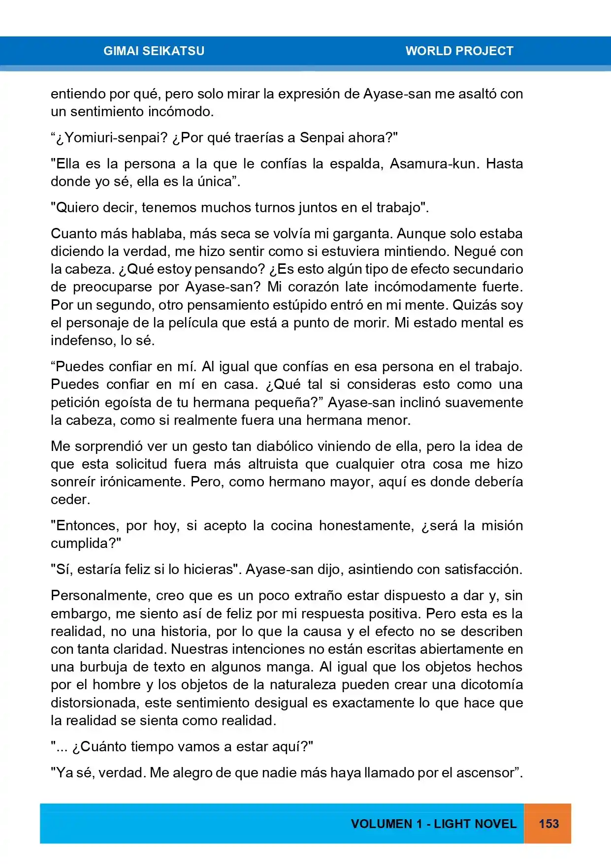 Gimai Seikatsu (Novela) - Capítulo 17 - Página 8 - LectorTMOo