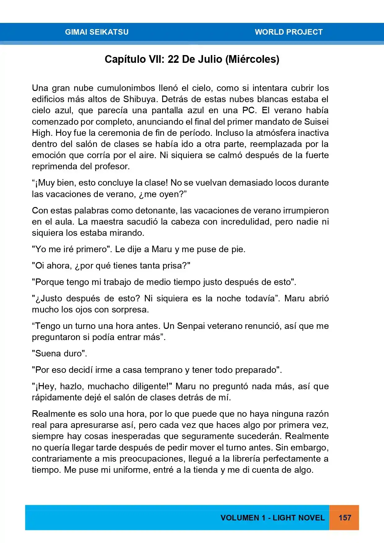 Gimai Seikatsu (Novela) - Capítulo 18 - Página 1 - LectorTMOo