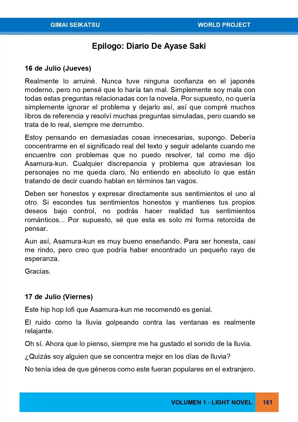 Gimai Seikatsu (Novela) - Capítulo 19 - Página 1 - LectorTMOo