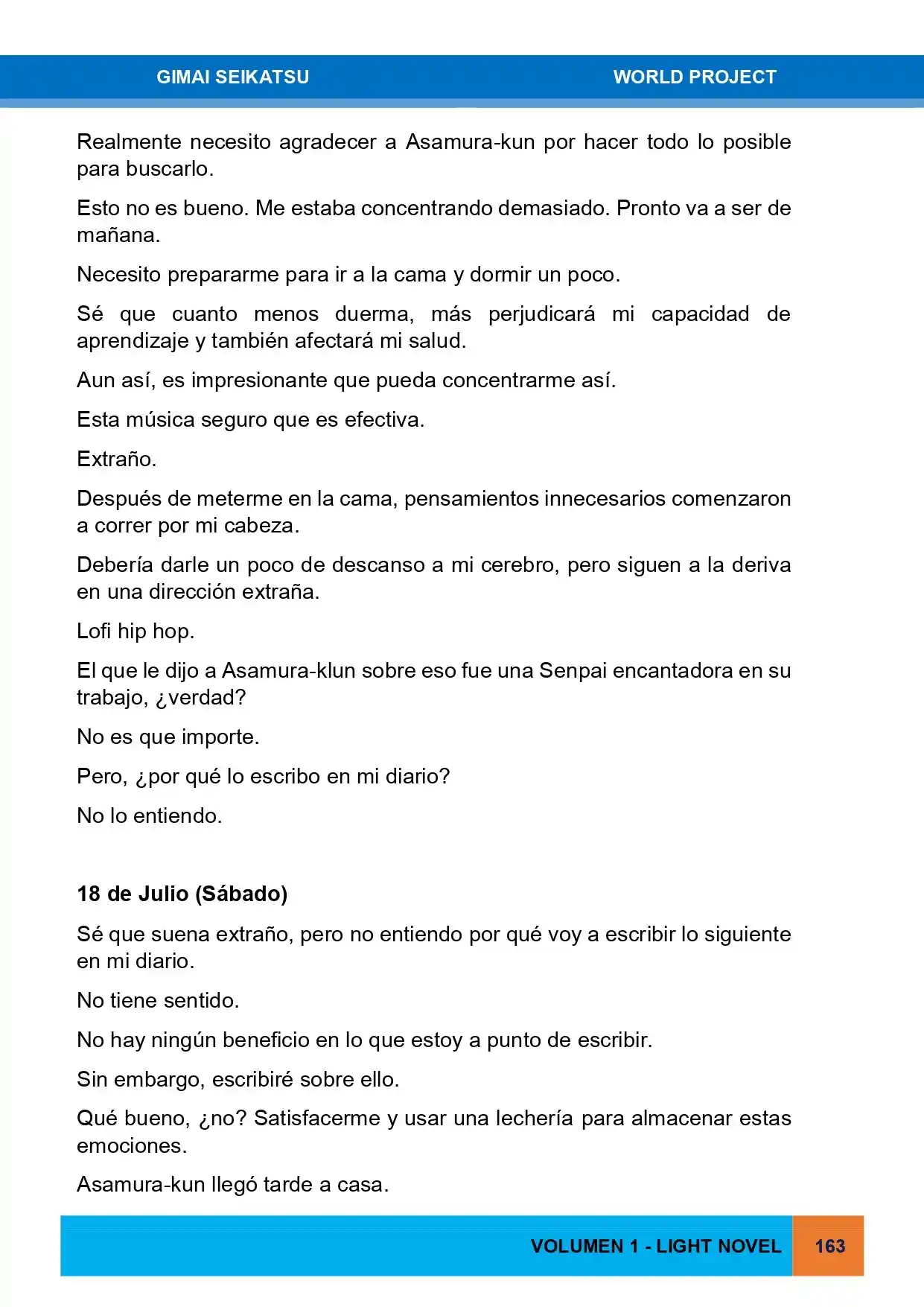 Gimai Seikatsu (Novela) - Capítulo 19 - Página 3 - LectorTMOo