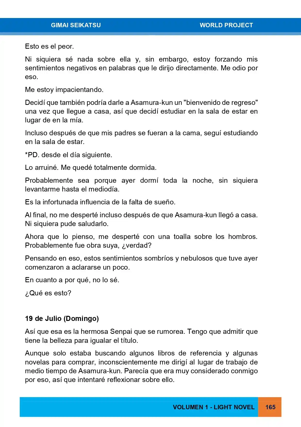 Gimai Seikatsu (Novela) - Capítulo 19 - Página 5 - LectorTMOo