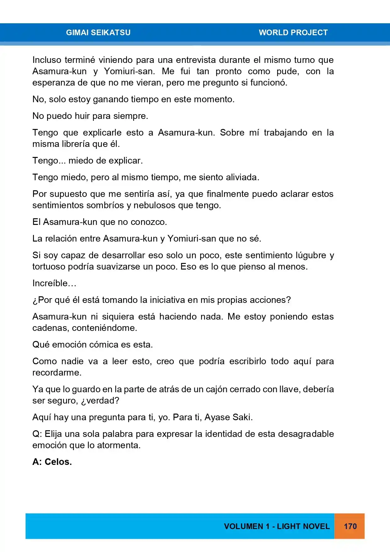 Gimai Seikatsu (Novela) - Capítulo 19 - Página 10 - LectorTMOo