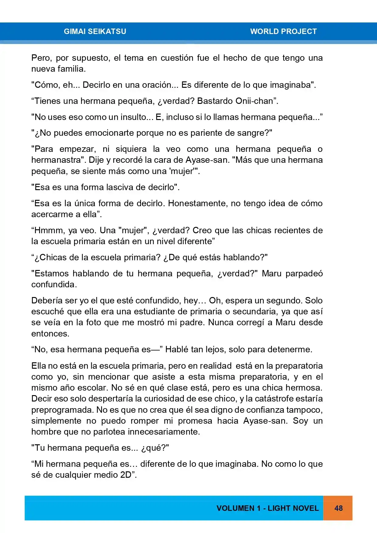 Gimai Seikatsu (Novela) - Capítulo 2 - Página 5 - LectorTMOo