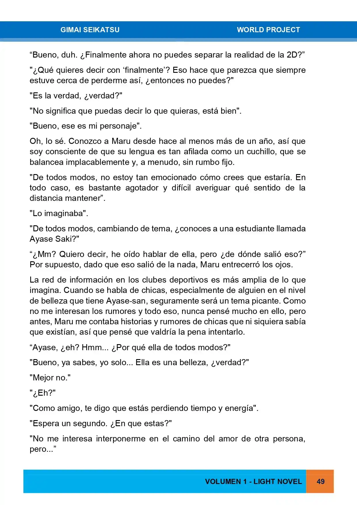 Gimai Seikatsu (Novela) - Capítulo 2 - Página 6 - LectorTMOo