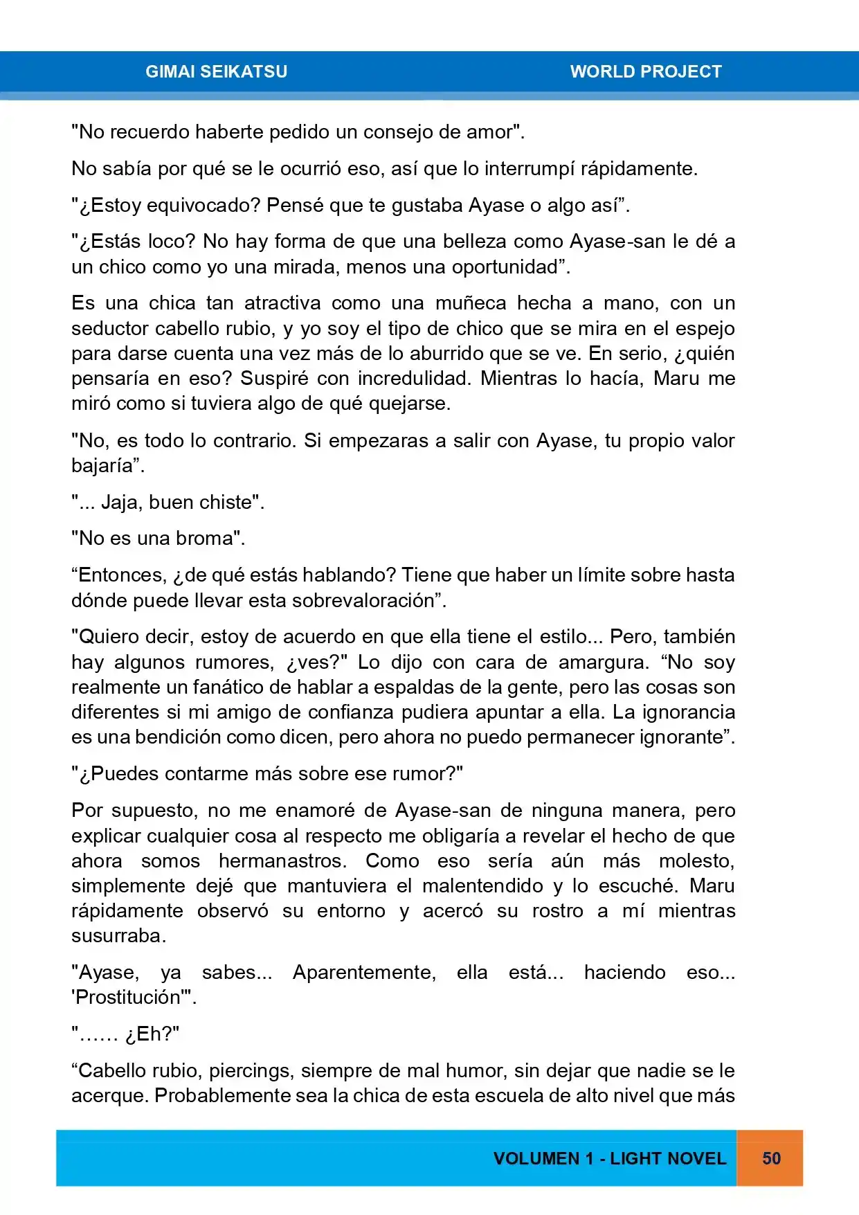 Gimai Seikatsu (Novela) - Capítulo 2 - Página 7 - LectorTMOo