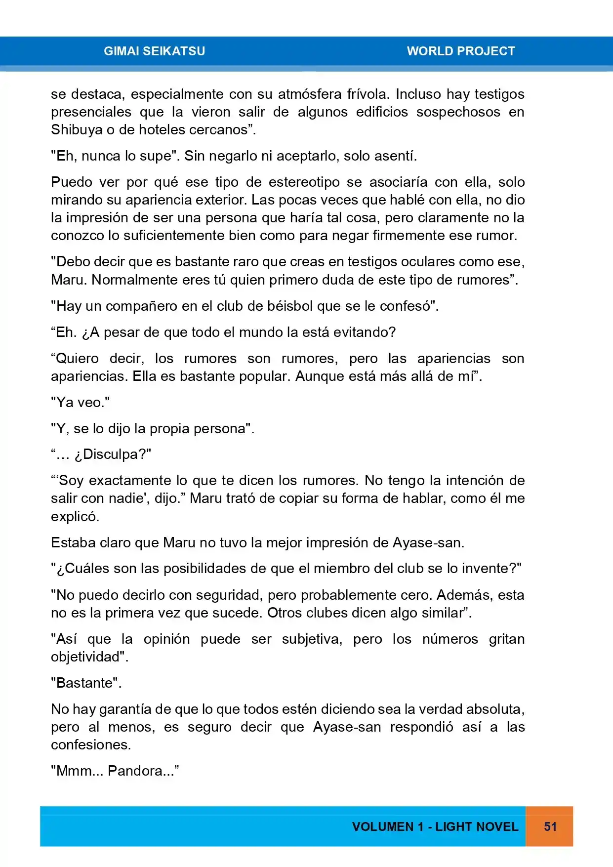 Gimai Seikatsu (Novela) - Capítulo 2 - Página 8 - LectorTMOo