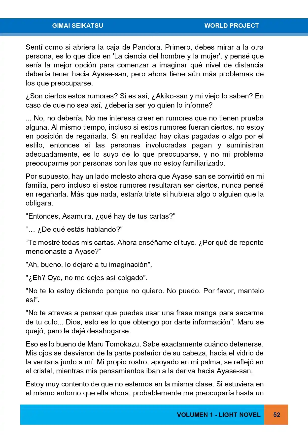 Gimai Seikatsu (Novela) - Capítulo 2 - Página 9 - LectorTMOo