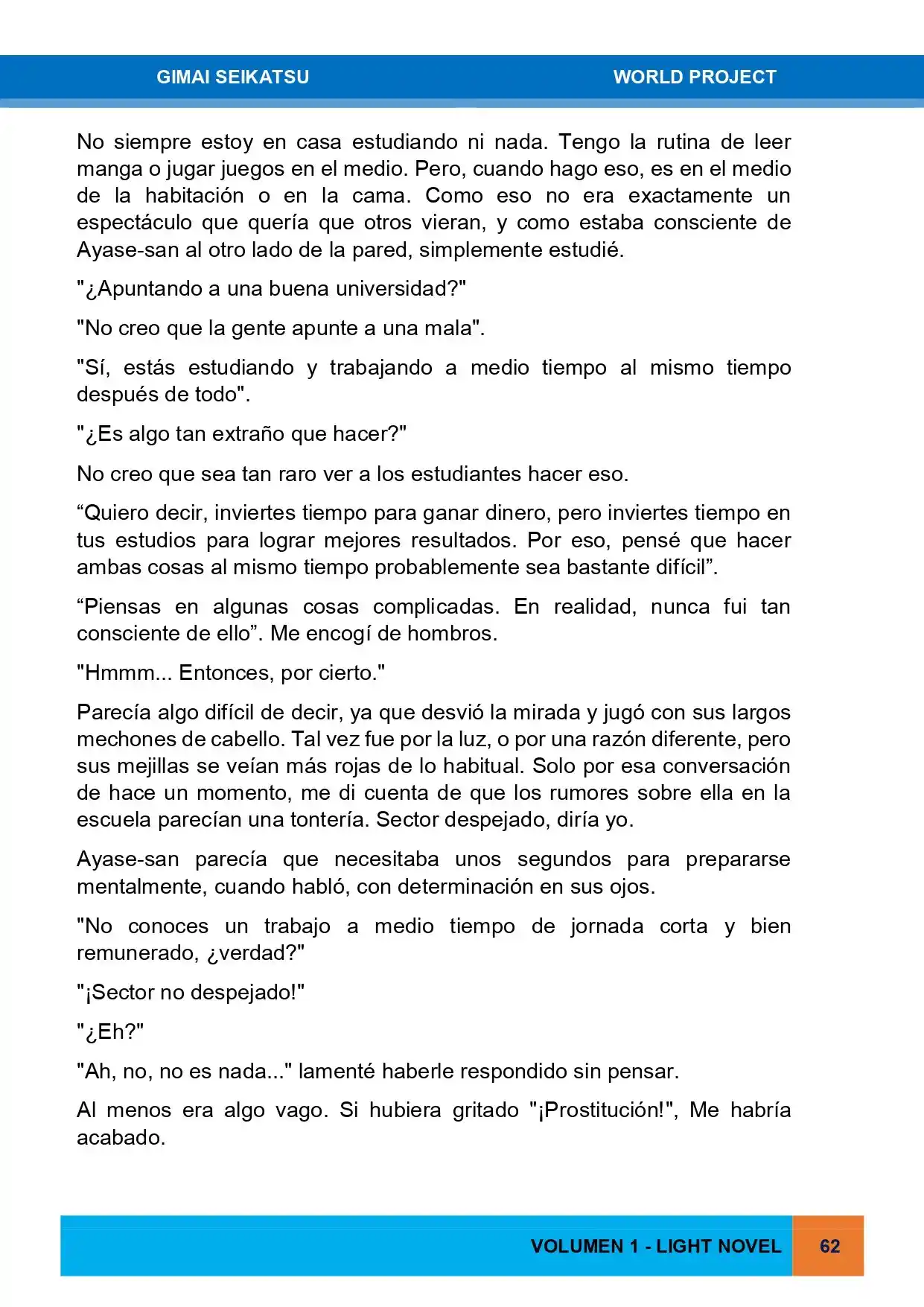 Gimai Seikatsu (Novela) - Capítulo 2 - Página 19 - LectorTMOo