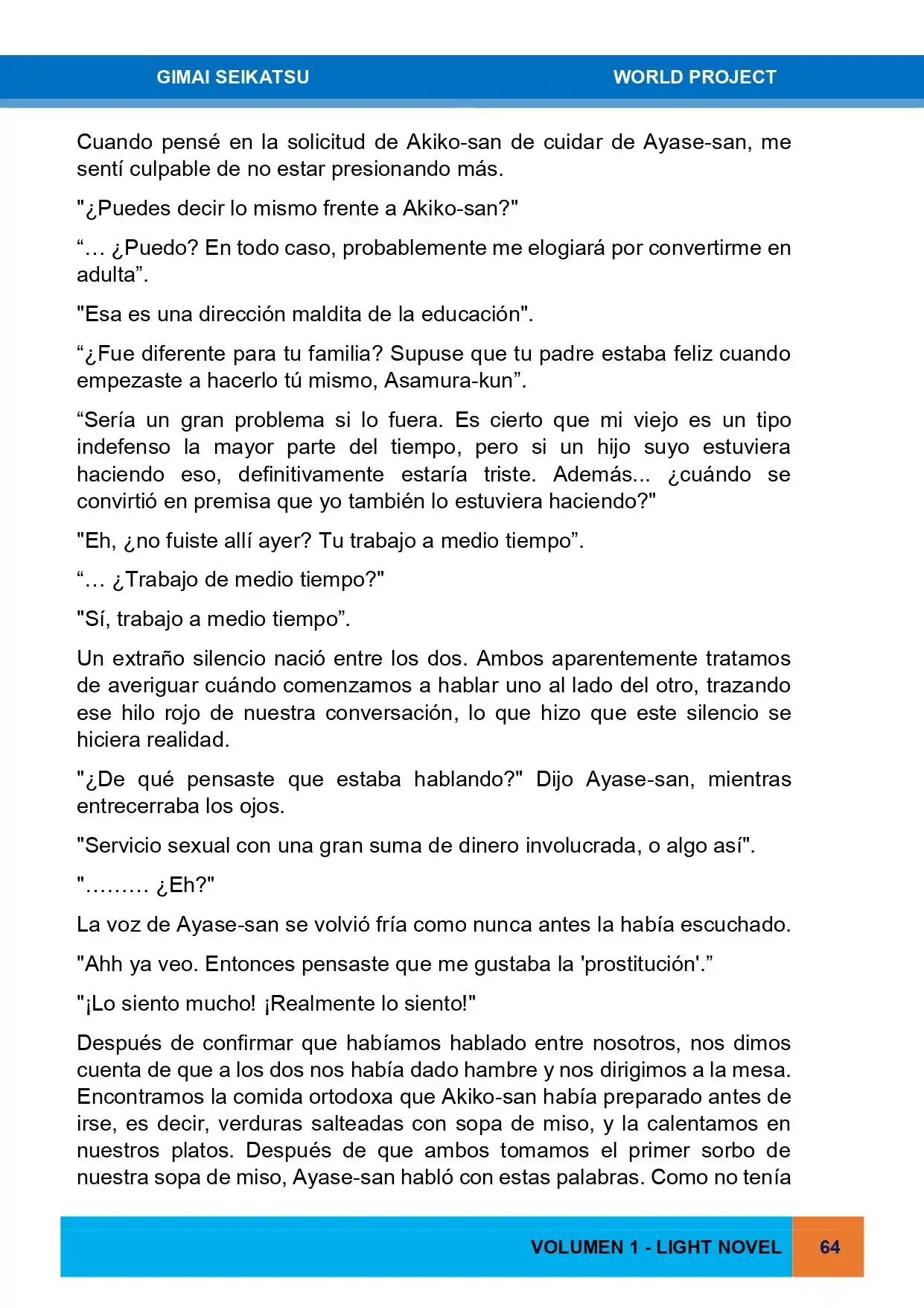Gimai Seikatsu (Novela) - Capítulo 2 - Página 21 - LectorTMOo
