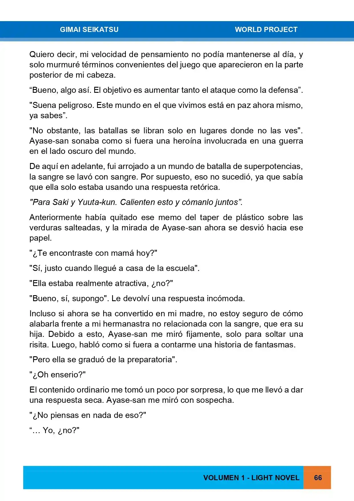 Gimai Seikatsu (Novela) - Capítulo 2 - Página 23 - LectorTMOo