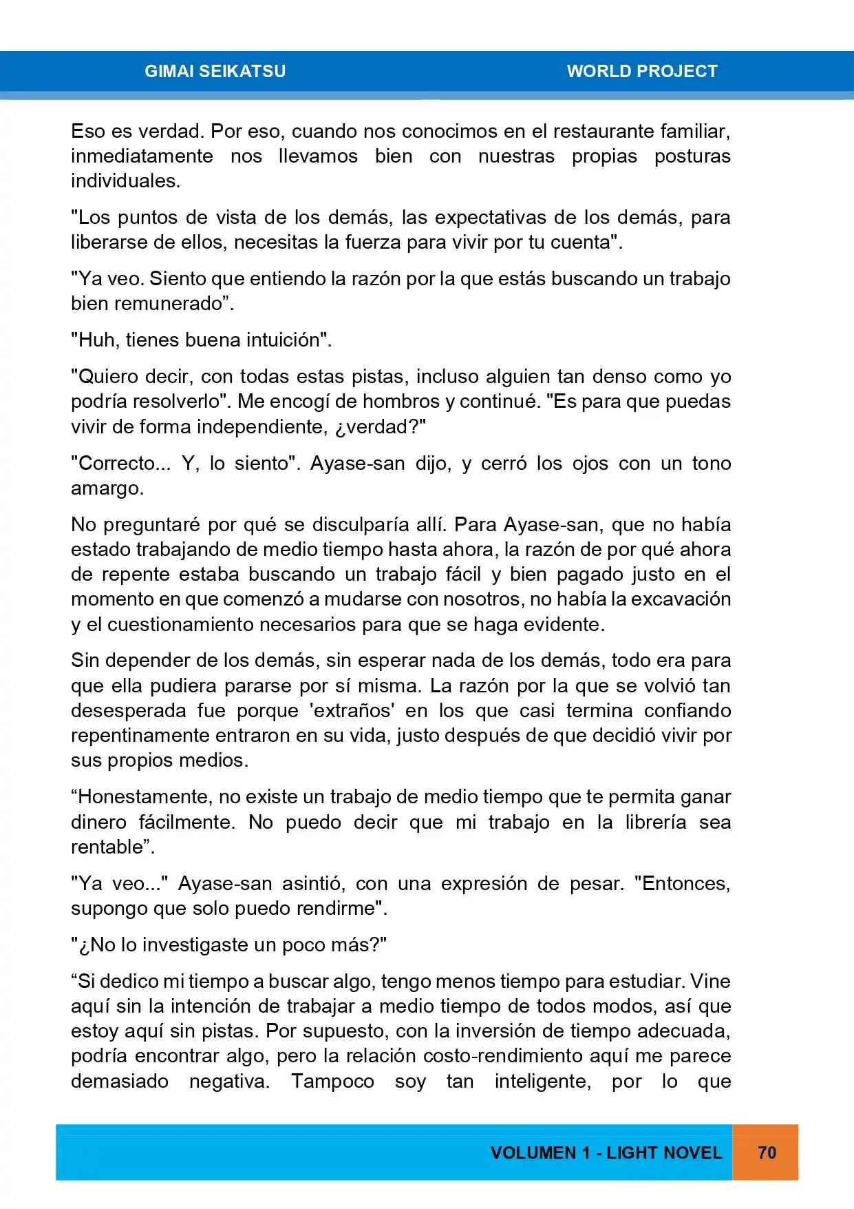 Gimai Seikatsu (Novela) - Capítulo 2 - Página 27 - LectorTMOo