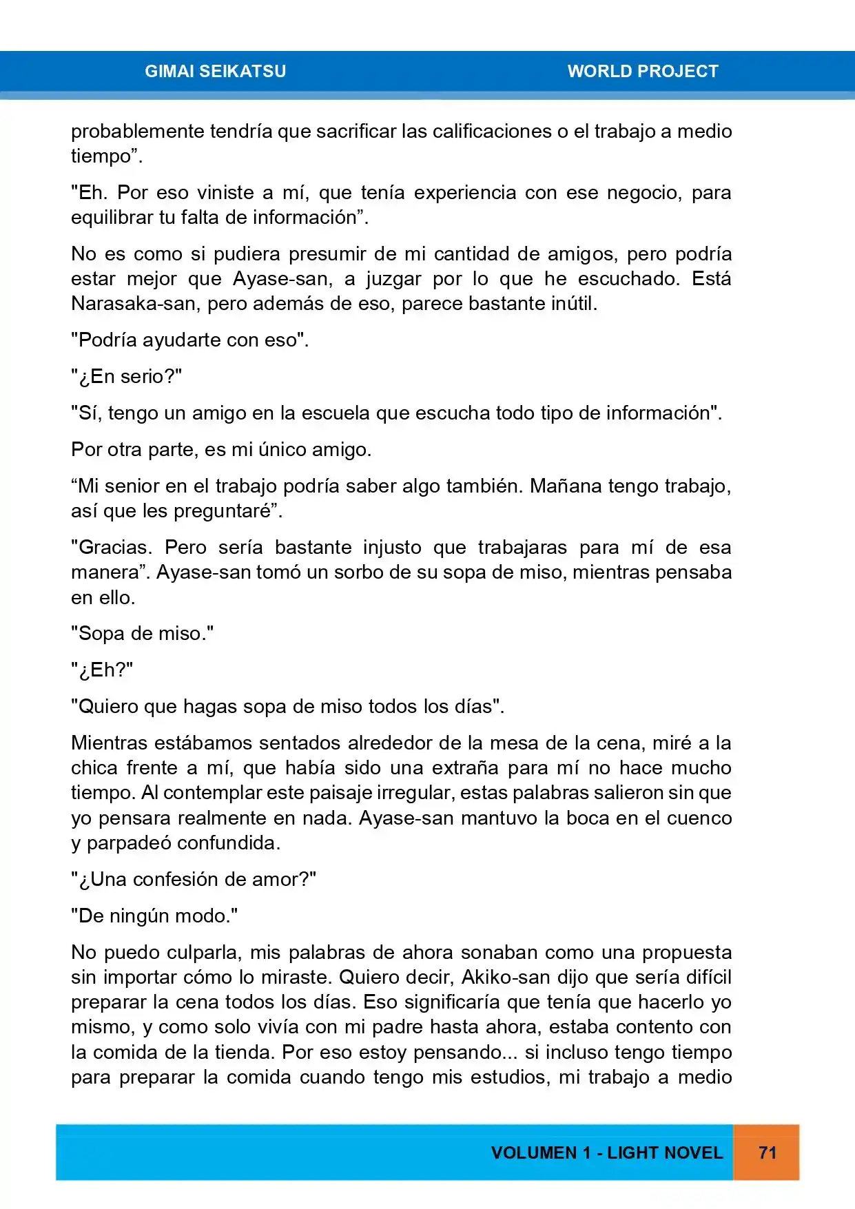 Gimai Seikatsu (Novela) - Capítulo 2 - Página 28 - LectorTMOo
