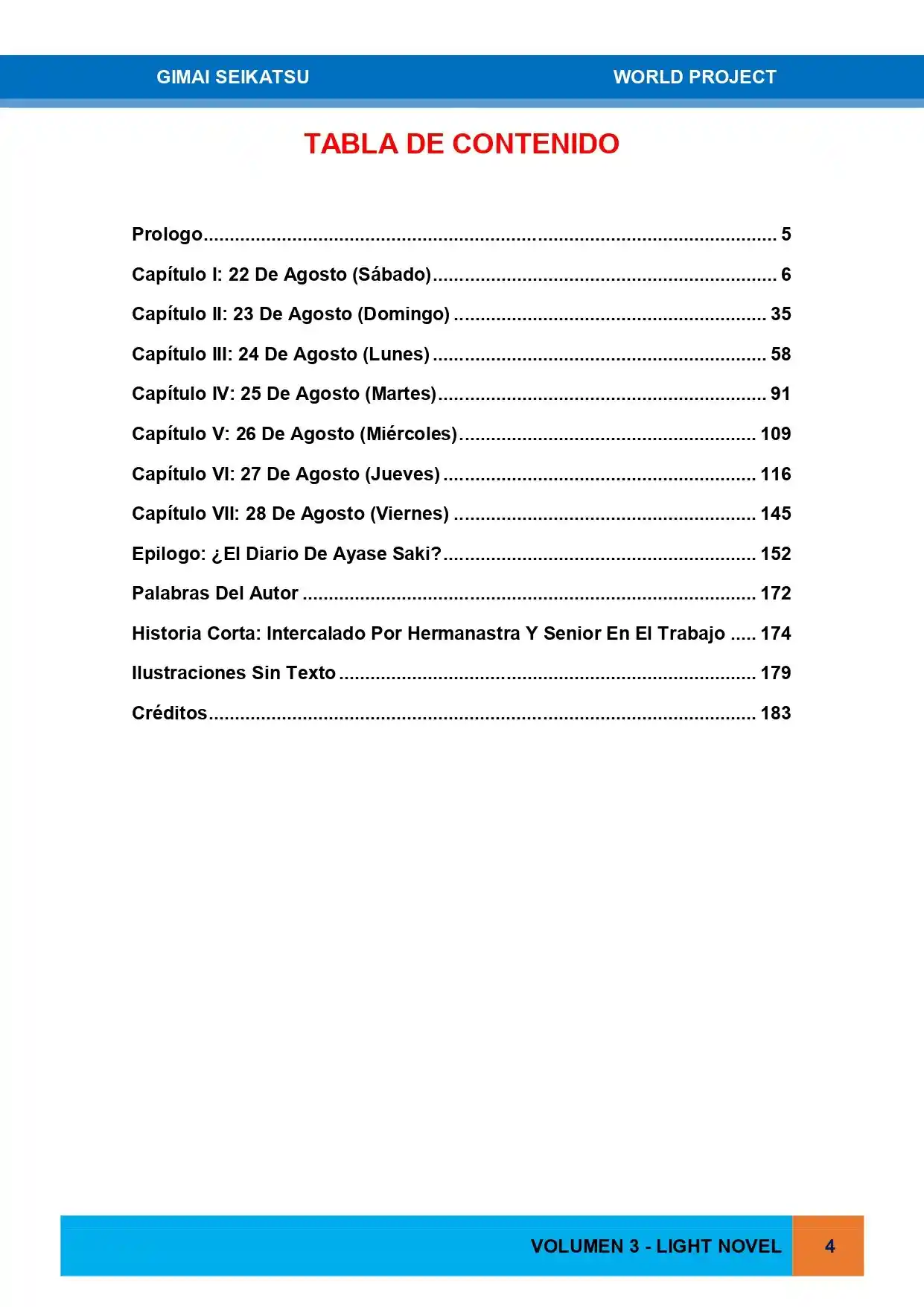Gimai Seikatsu (Novela) - Capítulo 23 - Página 4 - LectorTMOo