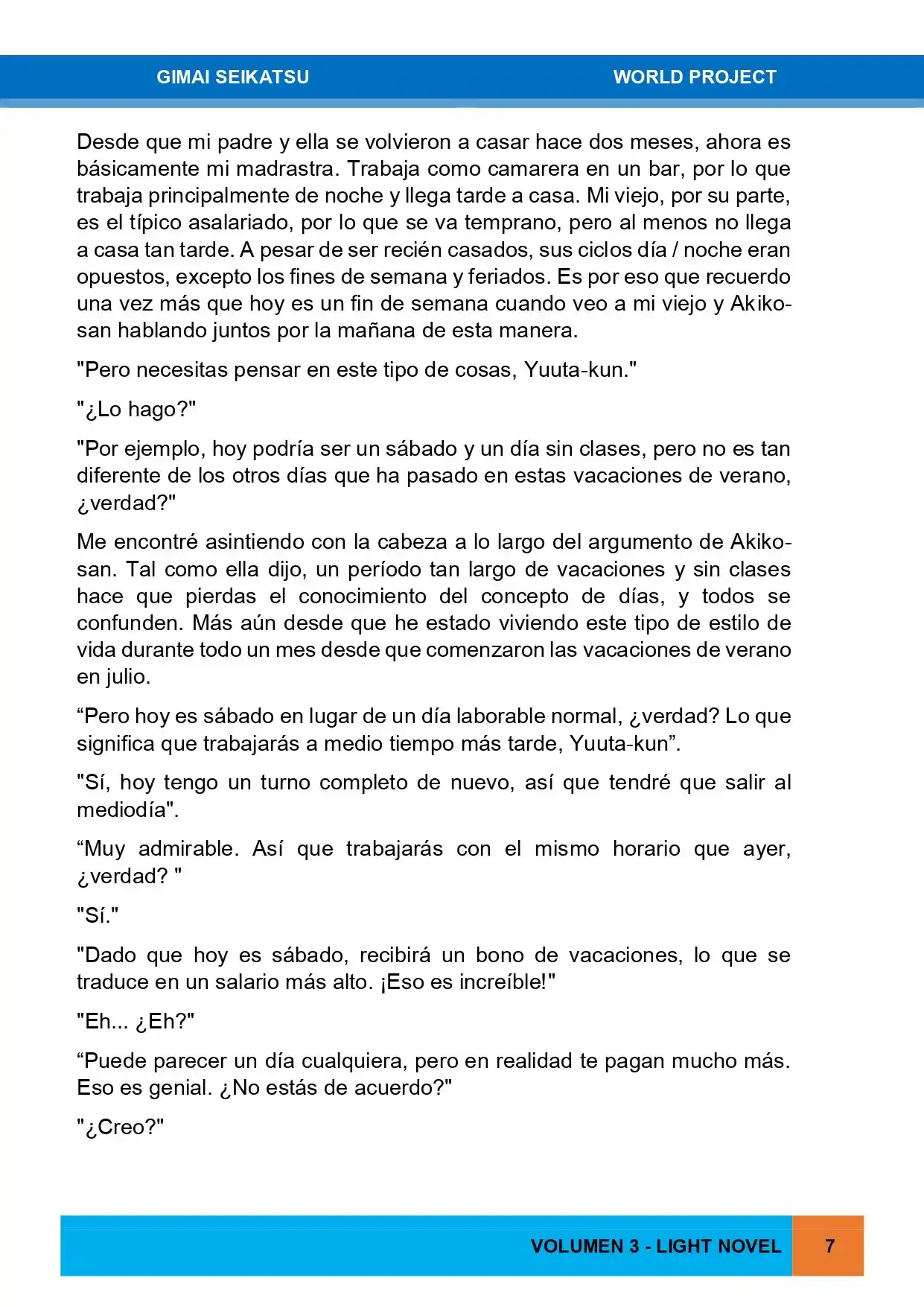 Gimai Seikatsu (Novela) - Capítulo 24 - Página 2 - LectorTMOo