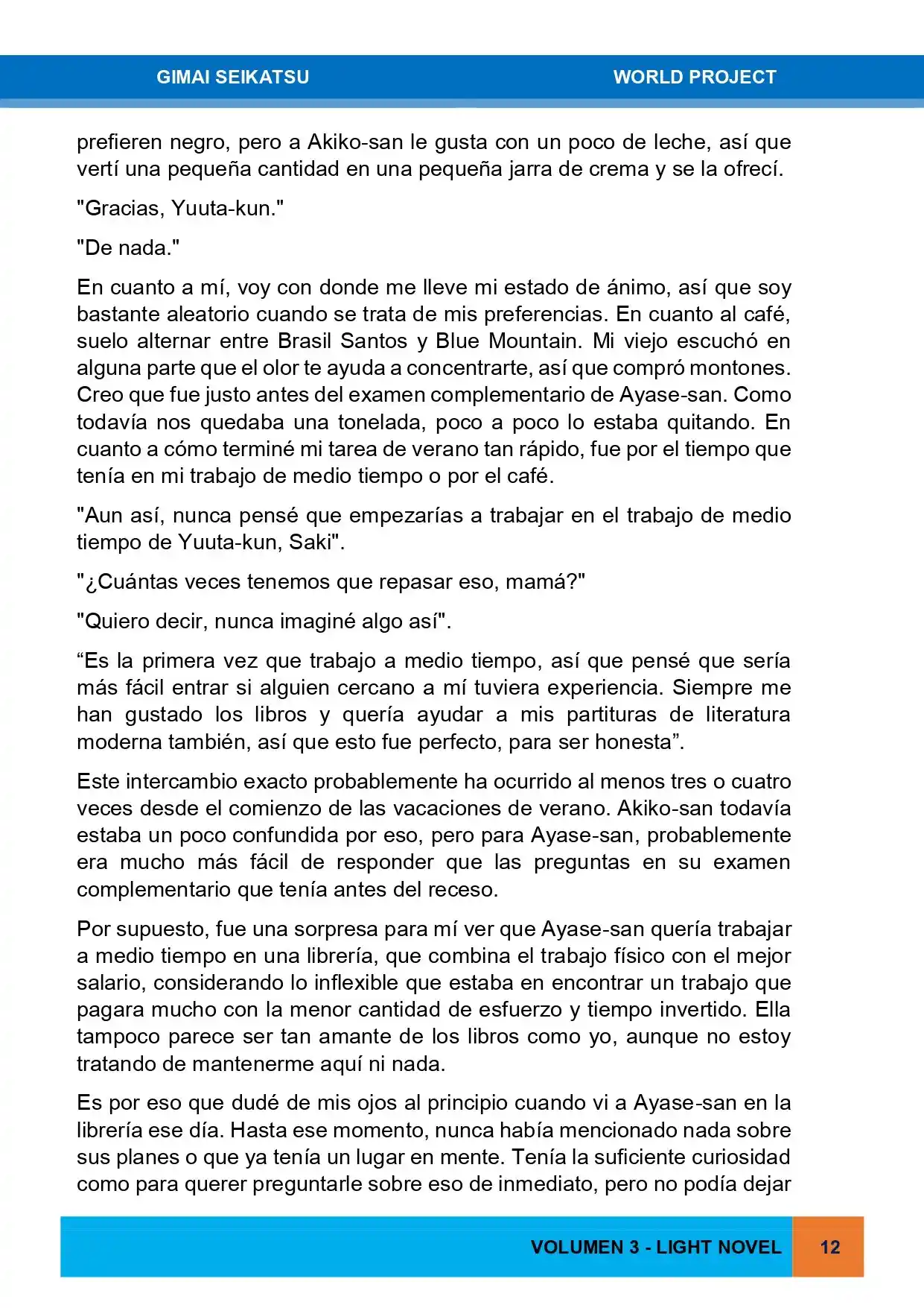 Gimai Seikatsu (Novela) - Capítulo 24 - Página 7 - LectorTMOo